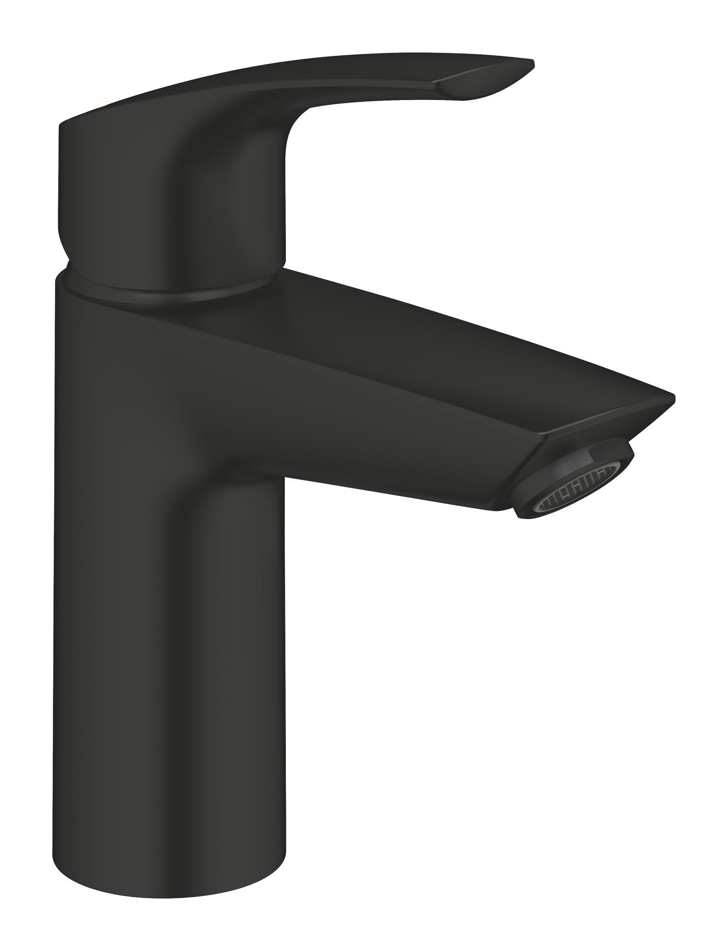 Baterii sanitare - Baterie lavoar Grohe 321542433, EuroSmart, tip comanda monocomanda, marime s, tip instalare pe lavoar, negru