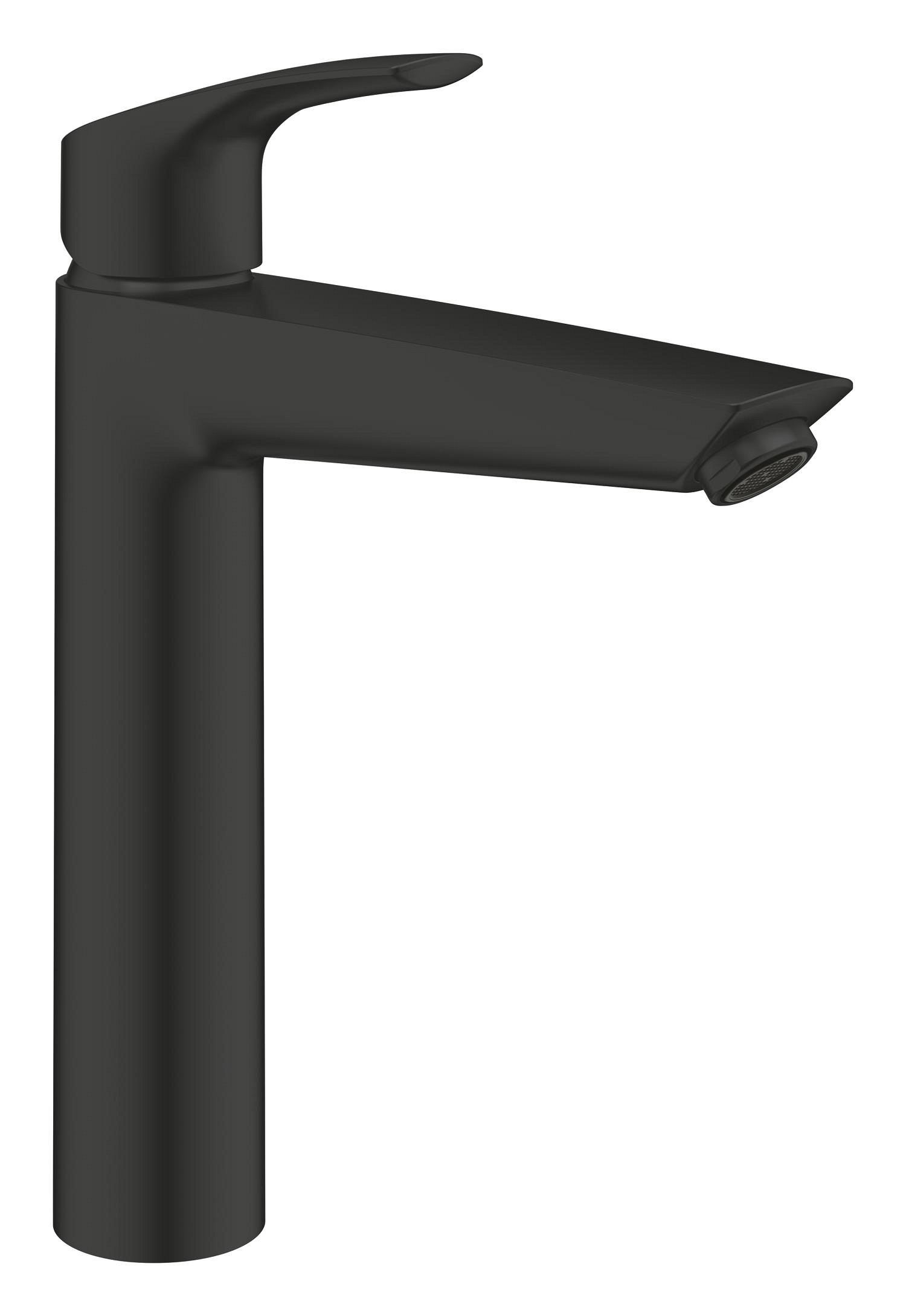 Baterii sanitare - Baterie lavoar Grohe 241642433, EuroSmart, tip comanda monocomanda, marime xl, tip instalare pe blat, negru