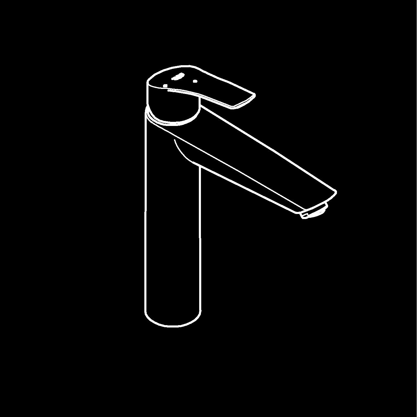 Baterie lavoar Grohe 241642433, EuroSmart, tip comanda monocomanda, marime xl, tip instalare pe blat, negru [4]