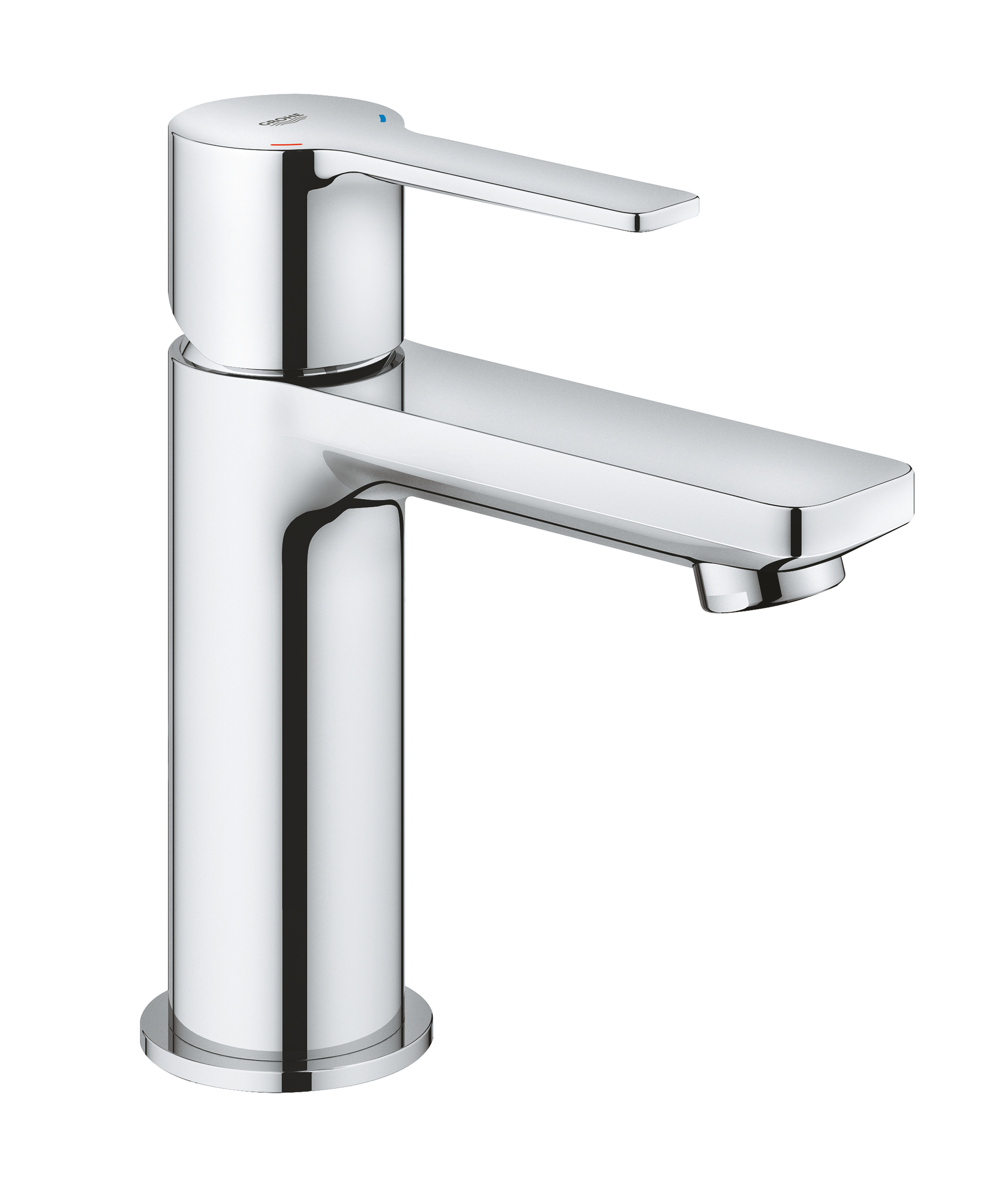 Baterii sanitare - Baterie lavoar Grohe 23791001, Lineare, tip comanda monocomanda, tip instalare pe lavoar, pe blat, crom
