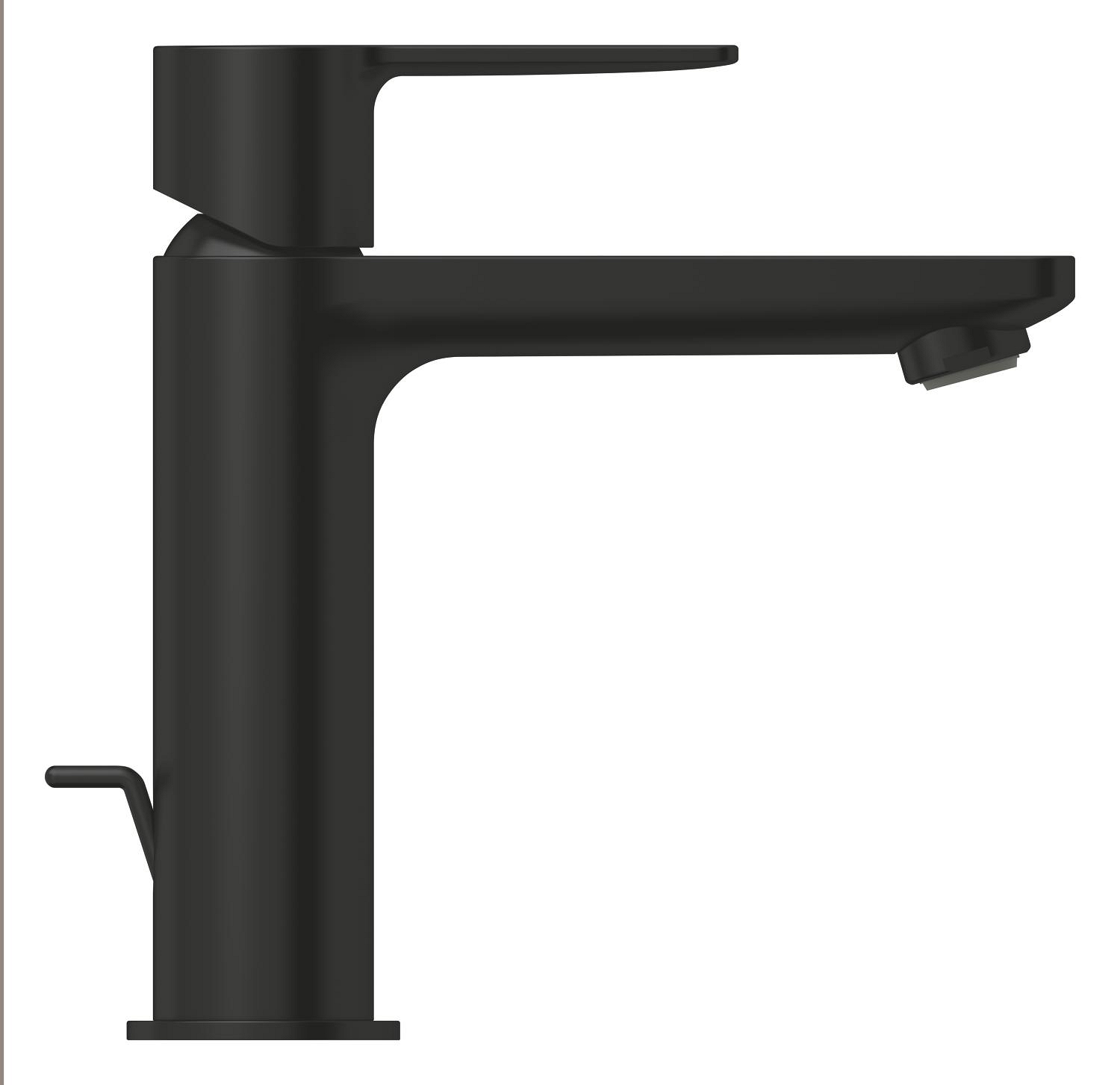 Baterie lavoar Grohe 321142431, Lineare, tip comanda monocomanda, marime m, tip instalare pe blat, pe lavoar, negru [2]