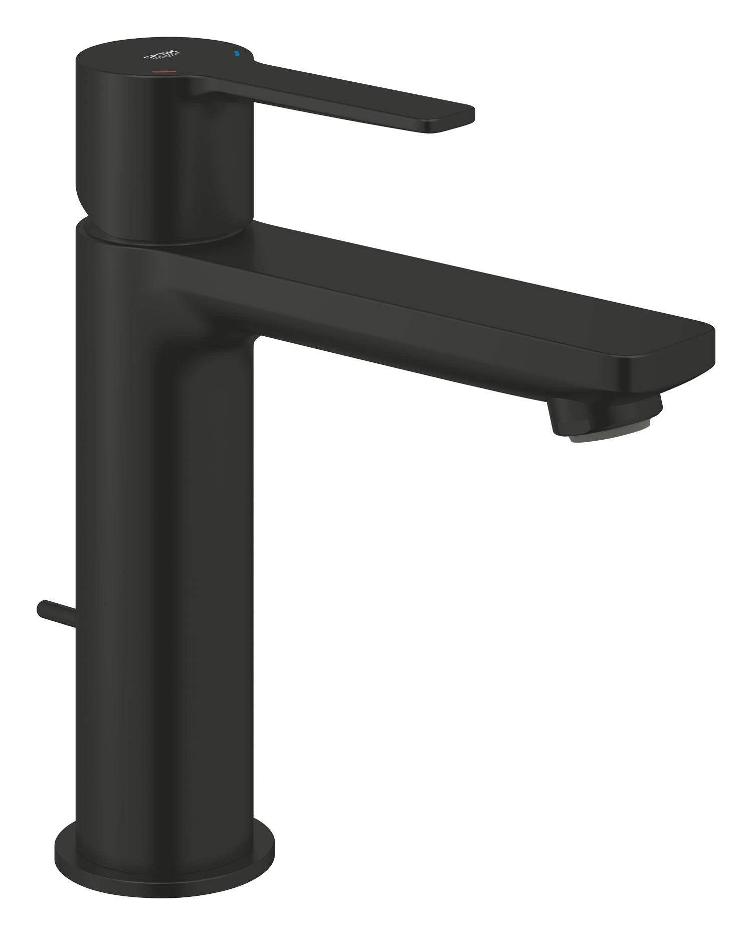 Baterie lavoar Grohe 321142431, Lineare, tip comanda monocomanda, marime m, tip instalare pe blat, pe lavoar, negru [1]
