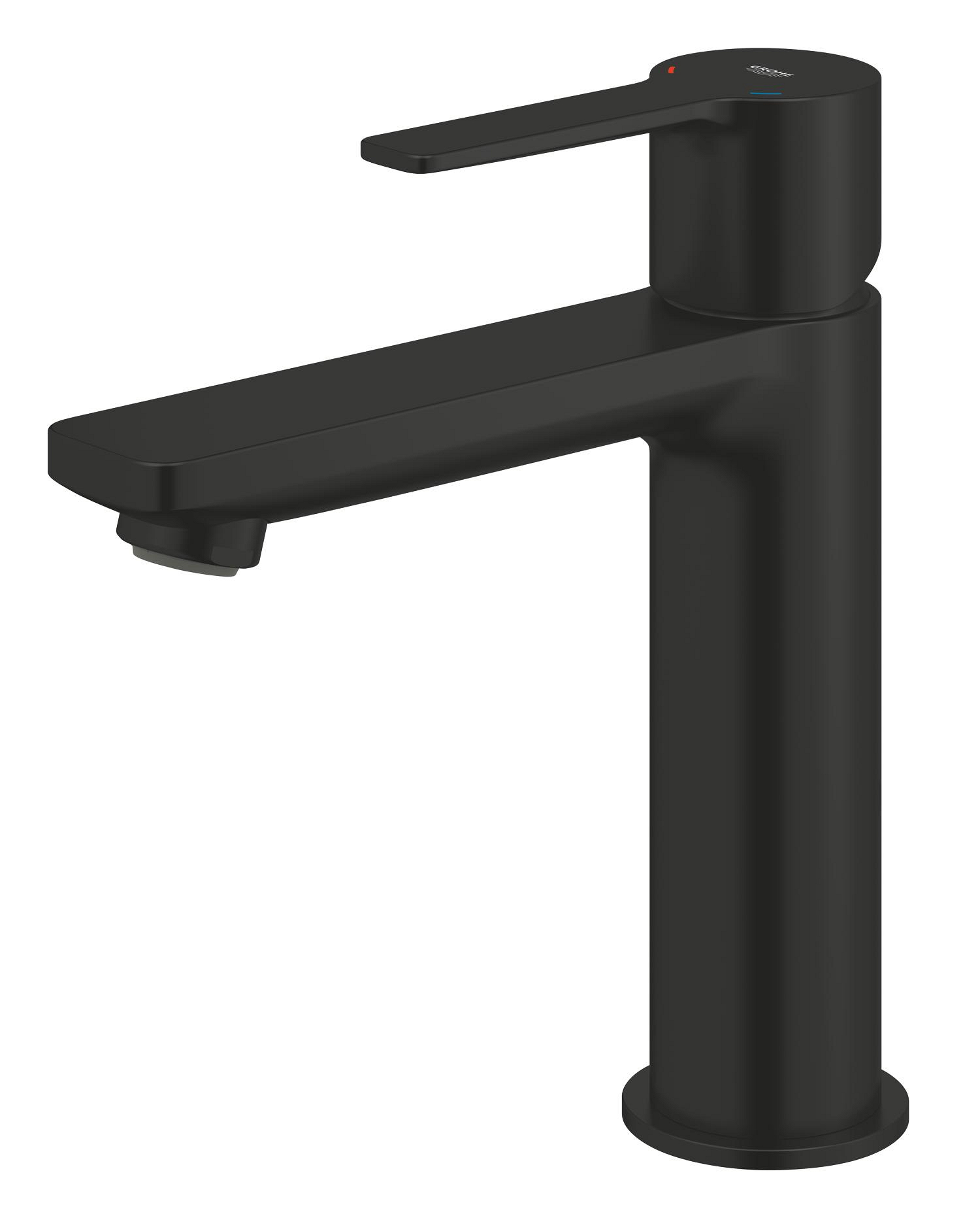 Baterie lavoar Grohe 231062431, Lineare, tip comanda monocomanda, marime m, tip instalare pe lavoar, negru [3]