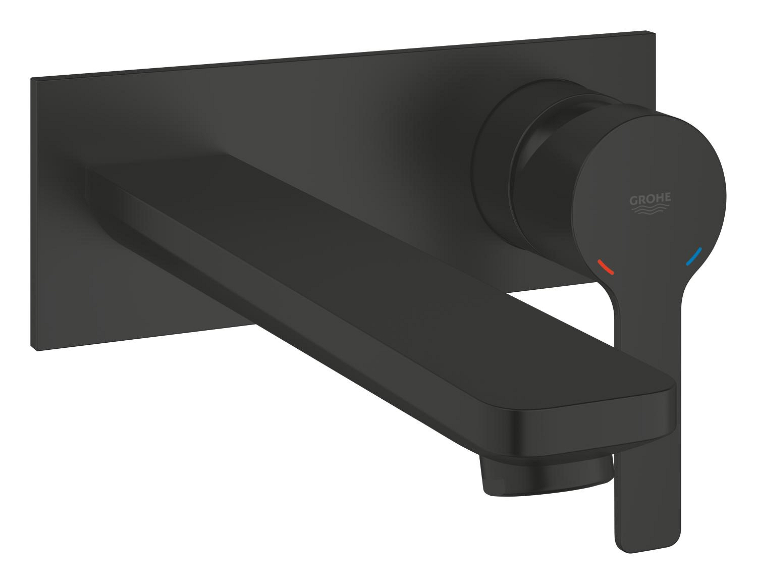 Baterie lavoar Grohe 234442431, Lineare, tip comanda monocomanda, marime l, numar orificii instalare 2, negru [1]