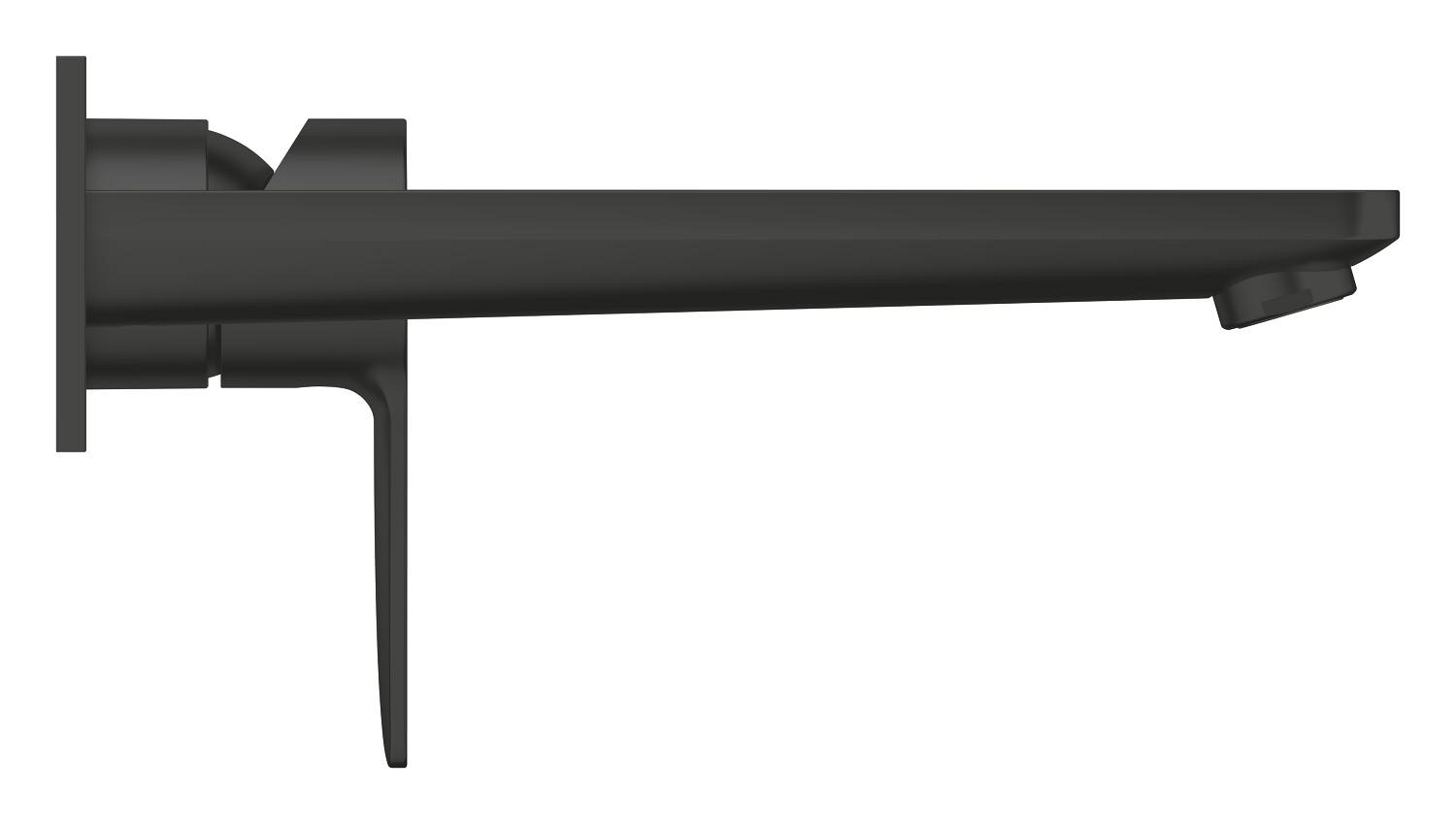 Baterie lavoar Grohe 234442431, Lineare, tip comanda monocomanda, marime l, numar orificii instalare 2, negru [2]