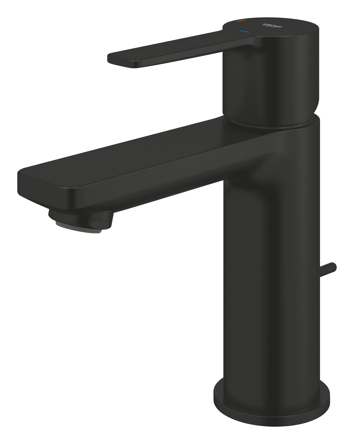 Baterie lavoar Grohe 237902431, Lineare, tip comanda monocomanda, marime s, tip instalare pe lavoar, negru [2]