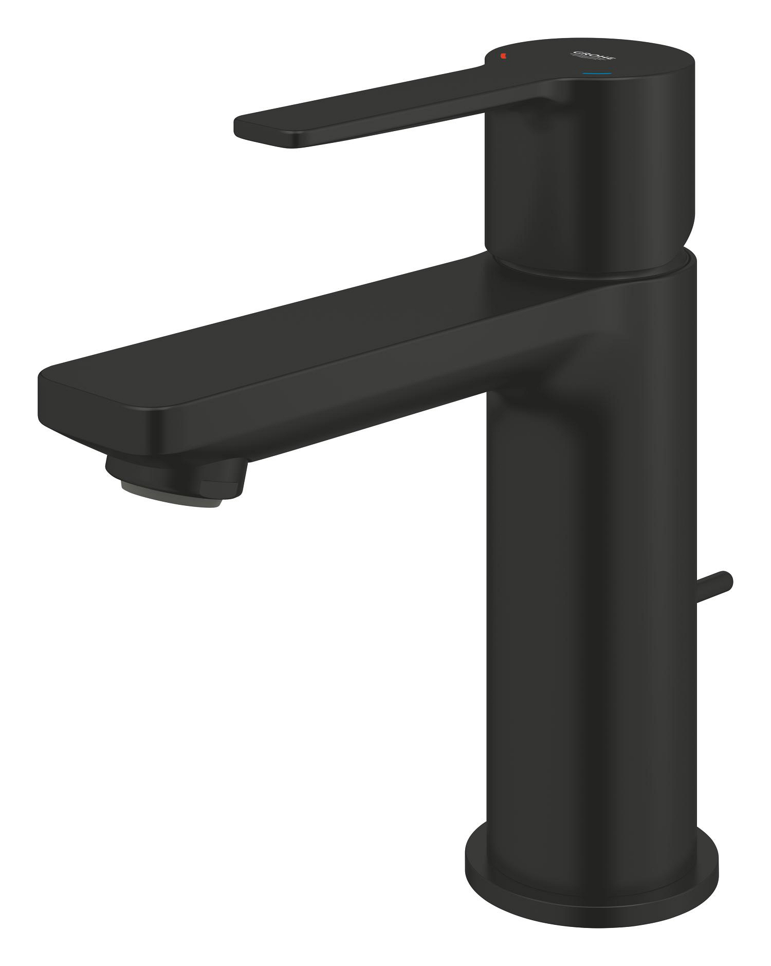 Baterie lavoar Grohe 321092431, Lineare, tip comanda monocomanda, marime s, tip instalare pe lavoar, negru [3]