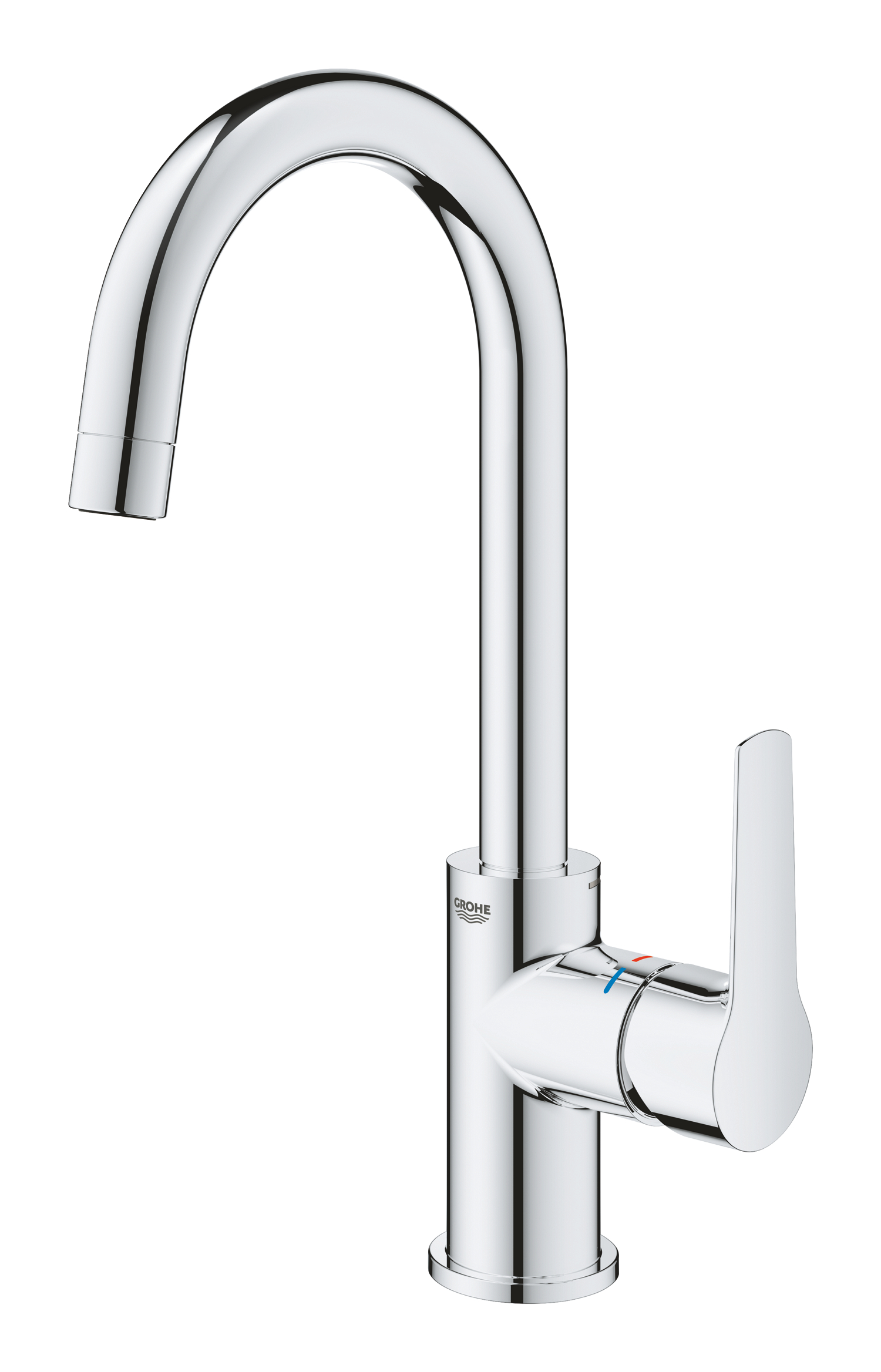 Baterie lavoar Grohe 24203002, Start, tip comanda monocomanda, tip instalare pe blat, marime l, crom [1]