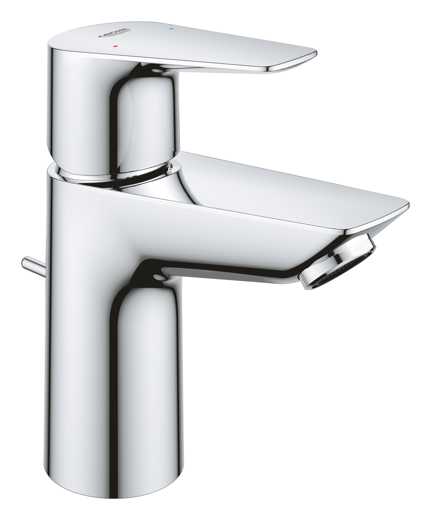 Baterii sanitare - Baterie lavoar Grohe 24196001, Start Edge, tip comanda monocomanda, tip instalare pe lavoar, pe blat, crom