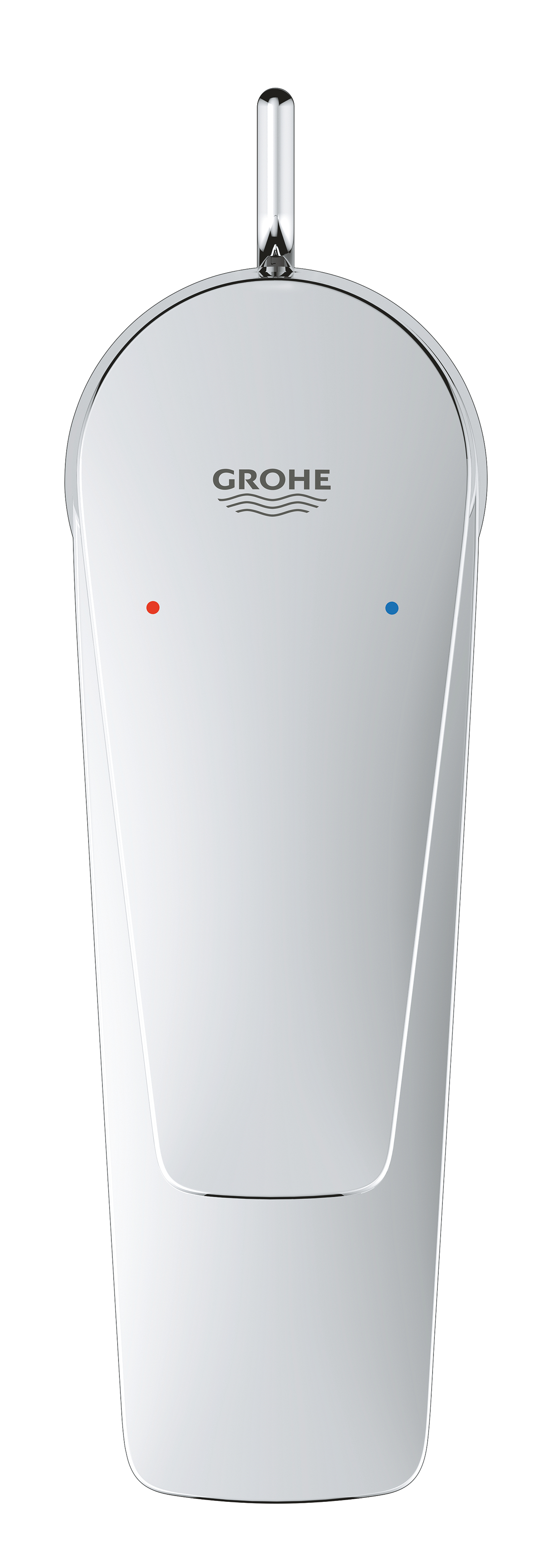 Baterie lavoar Grohe 24196001, Start Edge, tip comanda monocomanda, tip instalare pe lavoar, pe blat, crom [3]