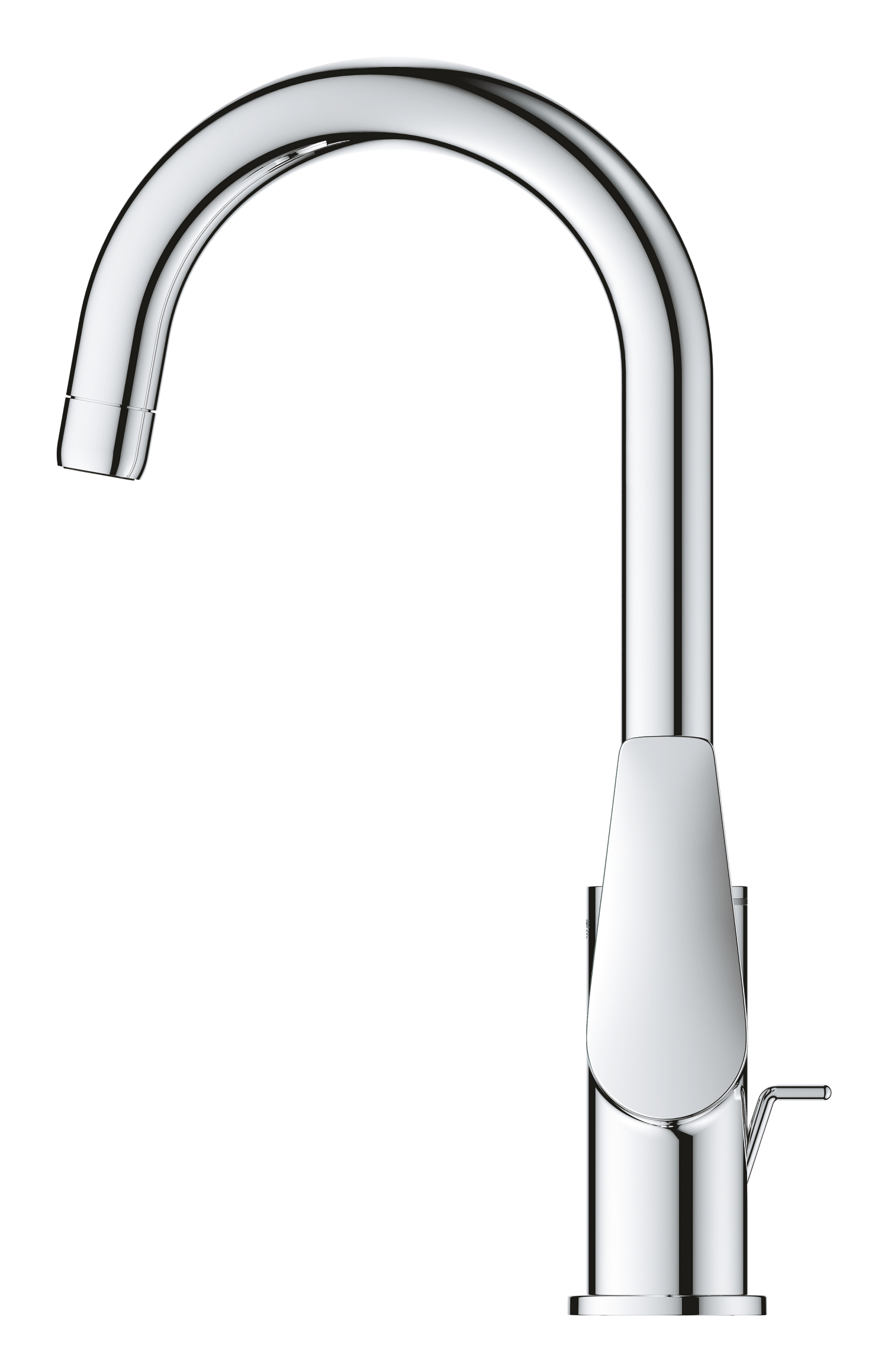 Baterie lavoar Grohe 24201001, Start Edge, tip comanda monocomanda, tip instalare pe lavoar, pe blat, crom [4]