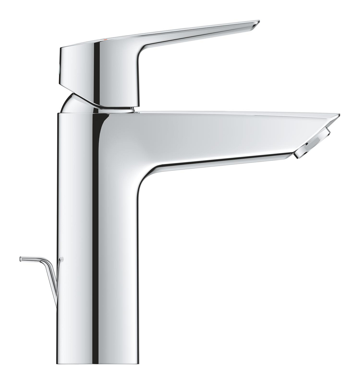 Baterie lavoar Grohe 23552002, Start, tip comanda monocomanda, tip instalare pe lavoar, pe blat, crom [2]