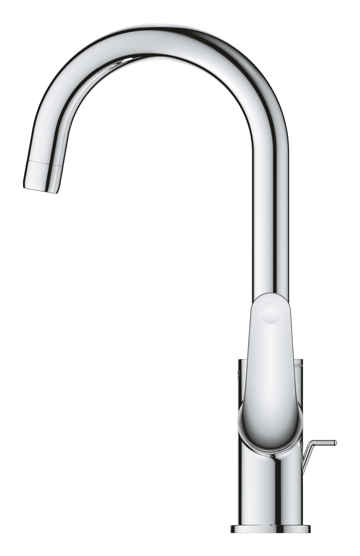 Baterie lavoar Grohe 24330001, Swift, tip comanda monocomanda, tip instalare pe lavoar, pe blat, crom [3]