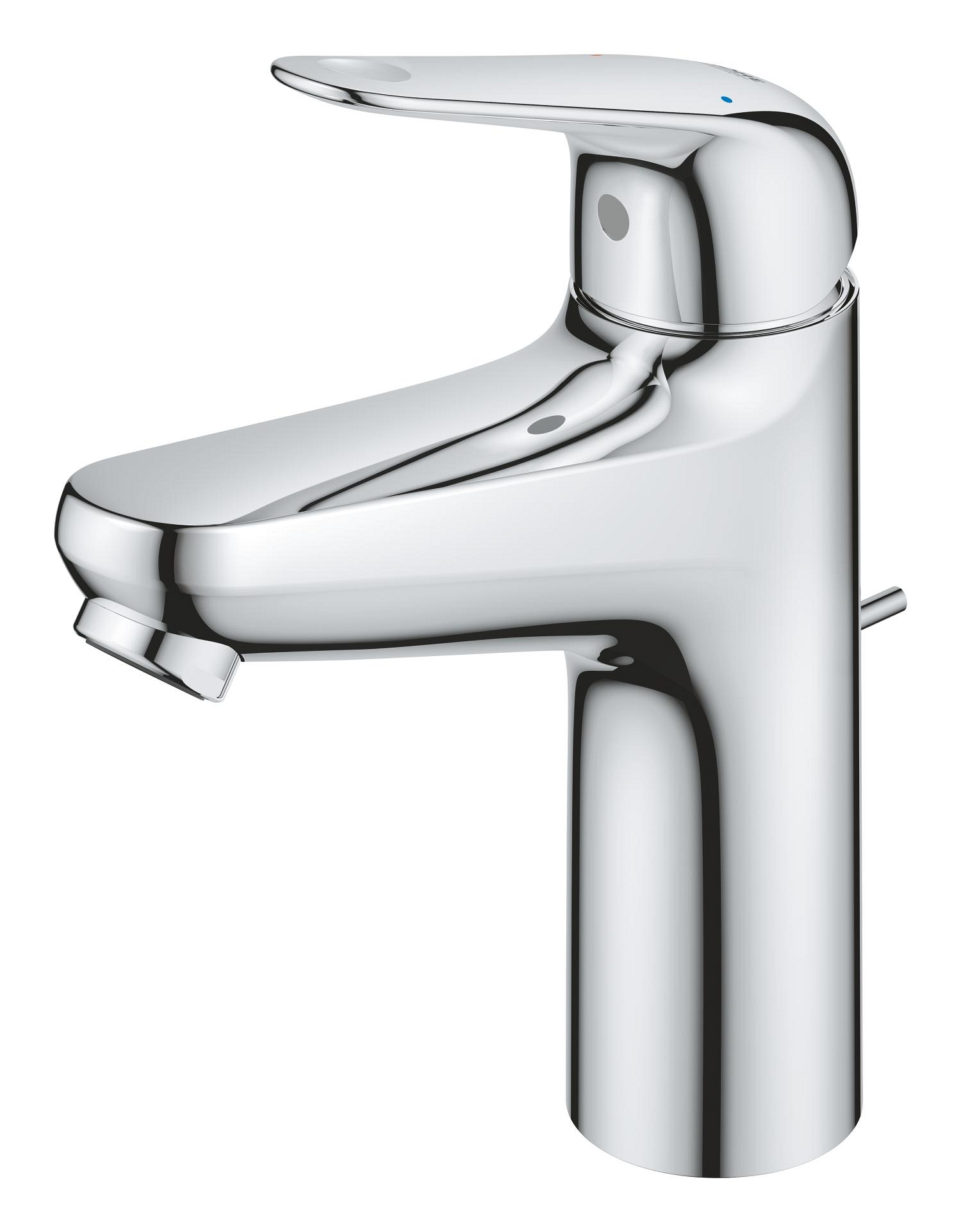 Baterie lavoar Grohe 24325001, Swift, tip comanda monocomanda, tip instalare pe lavoar, pe blat, crom [2]