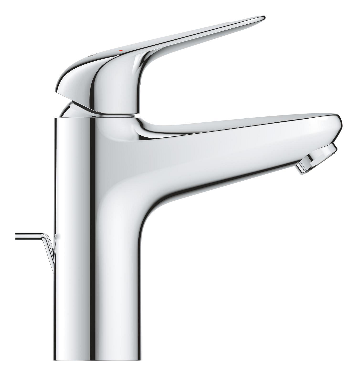 Baterie lavoar Grohe 24325001, Swift, tip comanda monocomanda, tip instalare pe lavoar, pe blat, crom [1]