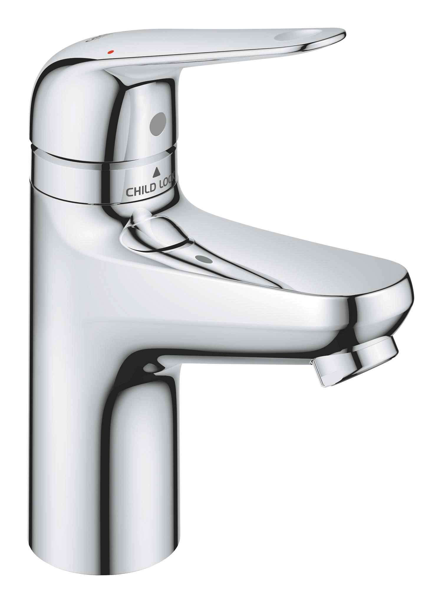 Baterii sanitare - Baterie lavoar Grohe 24319001, Swift, tip comanda monocomanda, tip instalare pe lavoar, marime s, crom