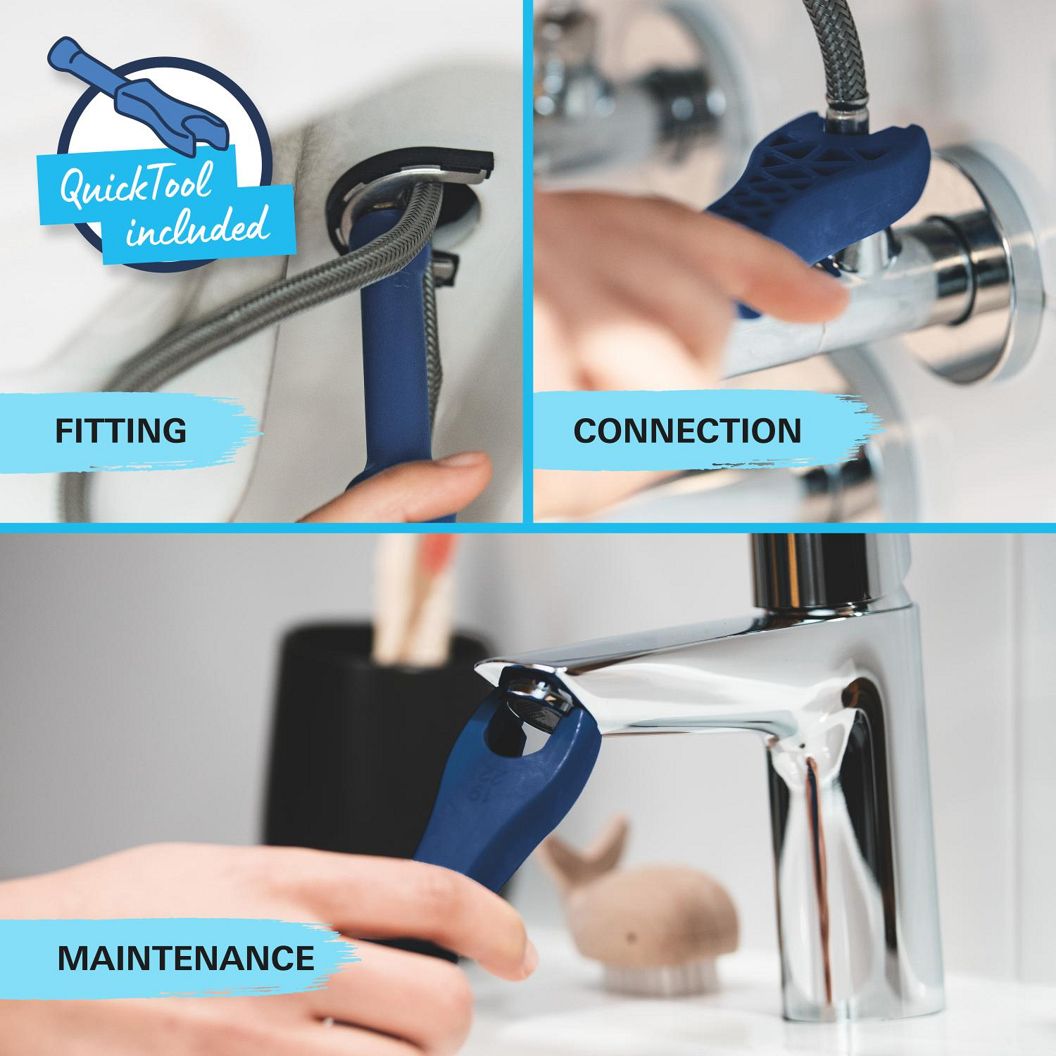 Baterie lavoar Grohe 24319001, Swift, tip comanda monocomanda, tip instalare pe lavoar, marime s, crom [4]