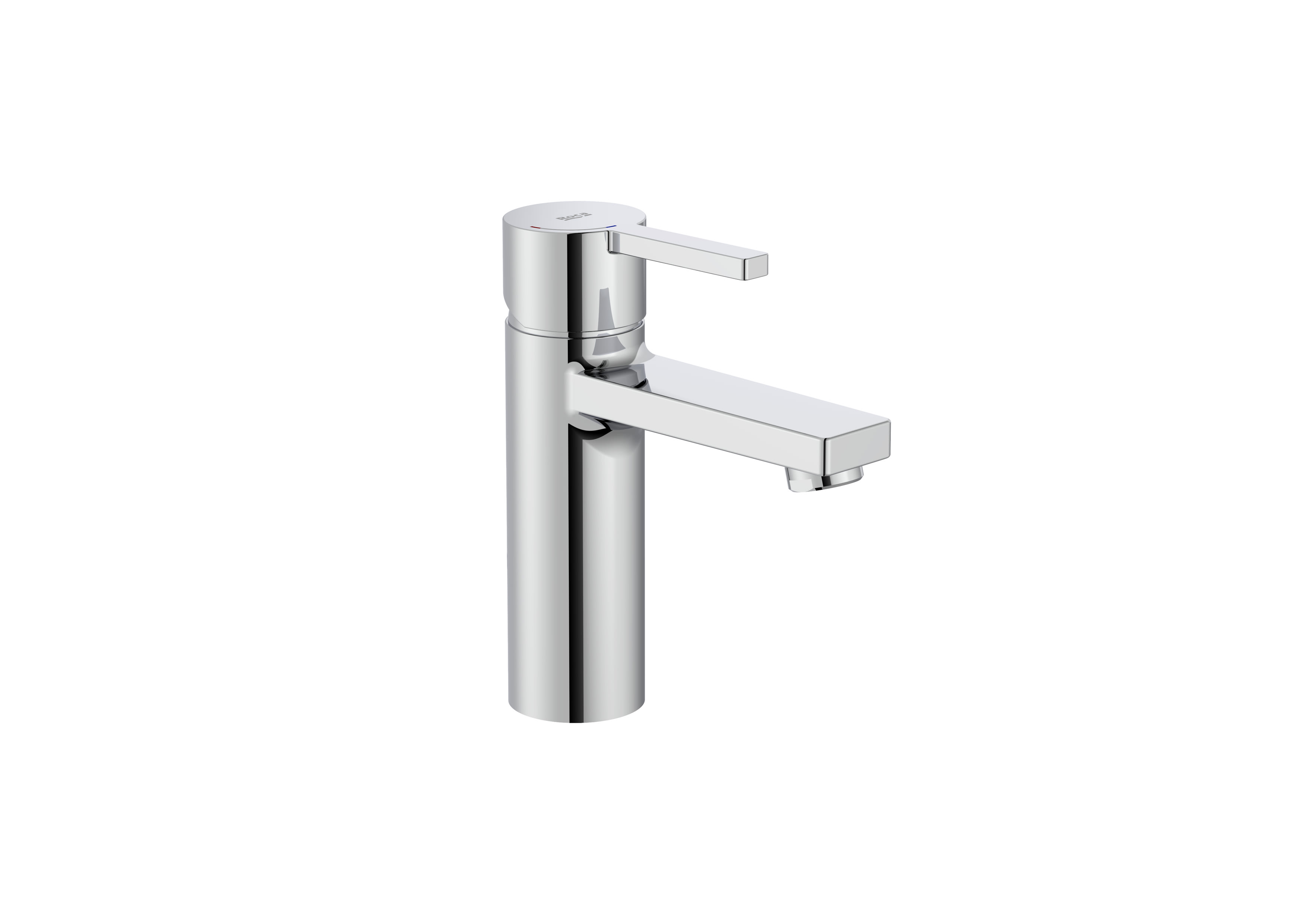 Baterii sanitare - Baterie lavoar Roca A5A3296C00, Naia, tip comanda monocomanda, marime m, tip instalare pe lavoar, crom