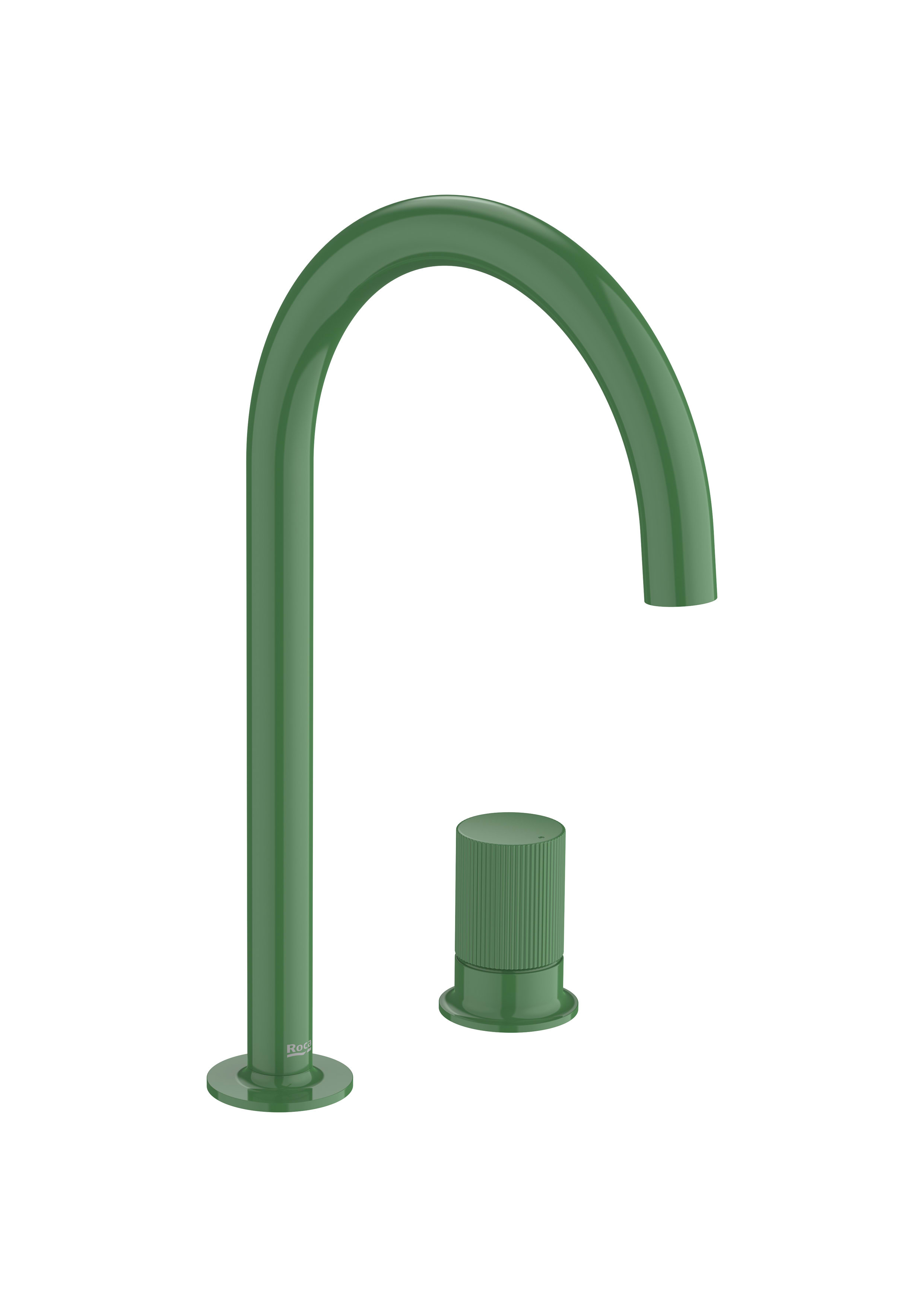 Baterii sanitare - Baterie lavoar Roca A5A3D3FP20, NU, tip comanda monocomanda, marime l, numar orificii instalare 2, verde