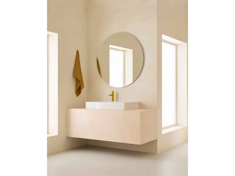 Baterie lavoar Roca A5A3B3FP10, NU, tip comanda monocomanda, marime m, tip instalare pe lavoar, galben [3]