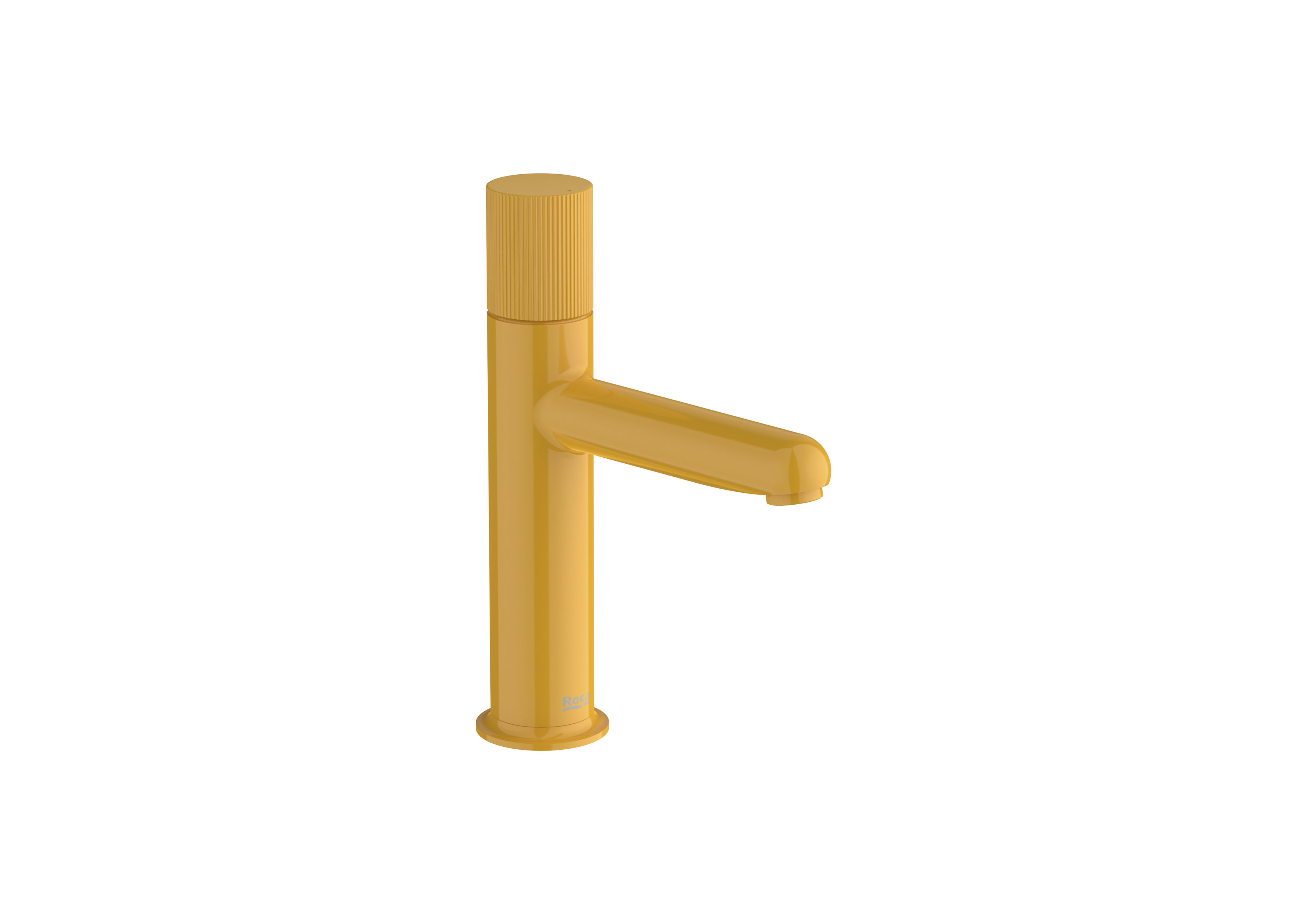 Baterii sanitare - Baterie lavoar Roca A5A3B3FP10, NU, tip comanda monocomanda, marime m, tip instalare pe lavoar, galben