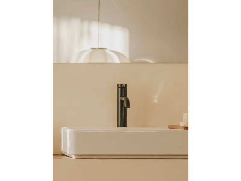 Baterie lavoar Roca A5A3A9ENB0, ONA, tip comanda monocomanda, marime m, tip instalare pe lavoar, negru [5]