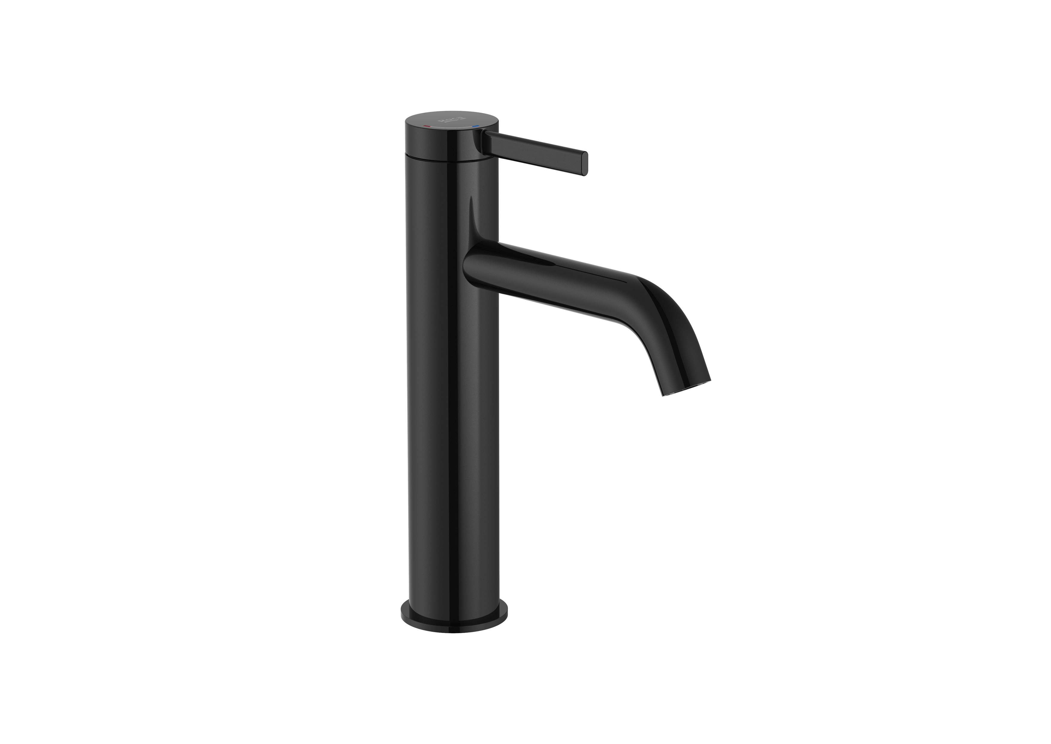 Baterii sanitare - Baterie lavoar Roca A5A3C9ECN0, ONA, tip comanda monocomanda, marime m, tip instalare pe blat, pe lavoar, negru