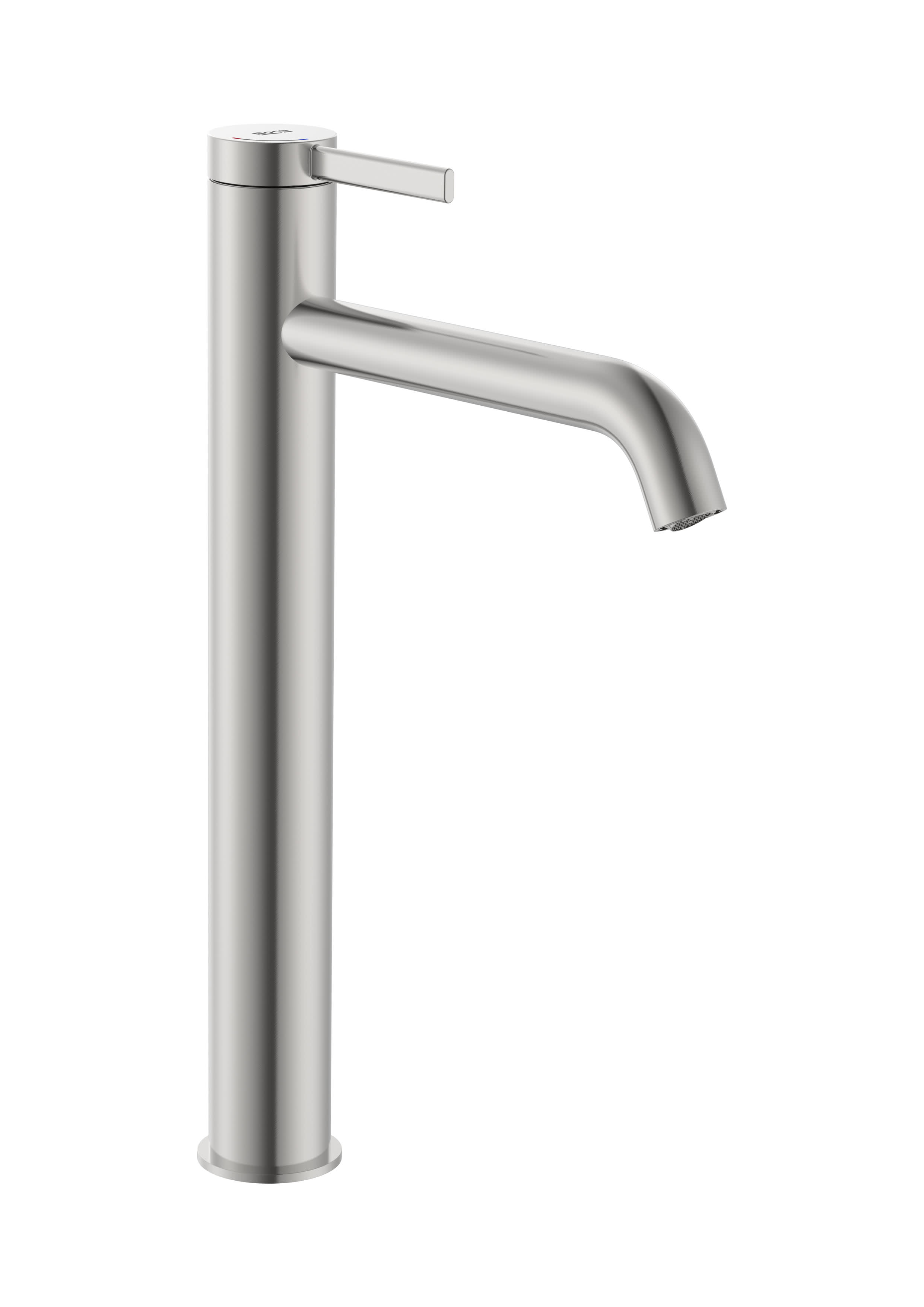 Baterii sanitare - Baterie lavoar Roca A5A349ESM0, ONA, tip comanda monocomanda, marime xl, tip instalare pe blat, otel satinat