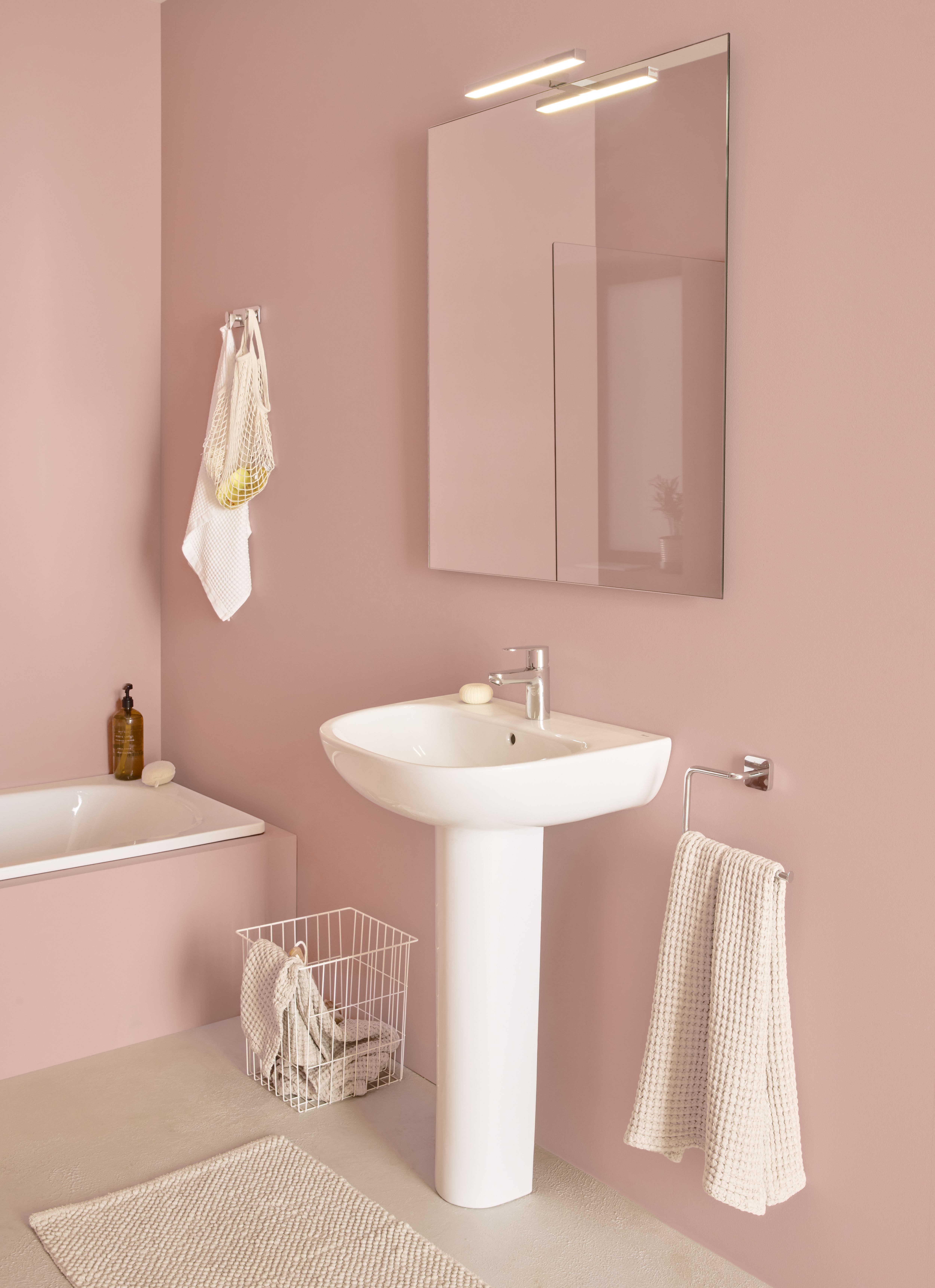 Baterie lavoar Roca A5A334FC00, 28 mm, 5 l/min, 0.5 bar, 35 mm, 159 mm, 142 mm, 385 mm, 1 orificii instalare, Crom [4]