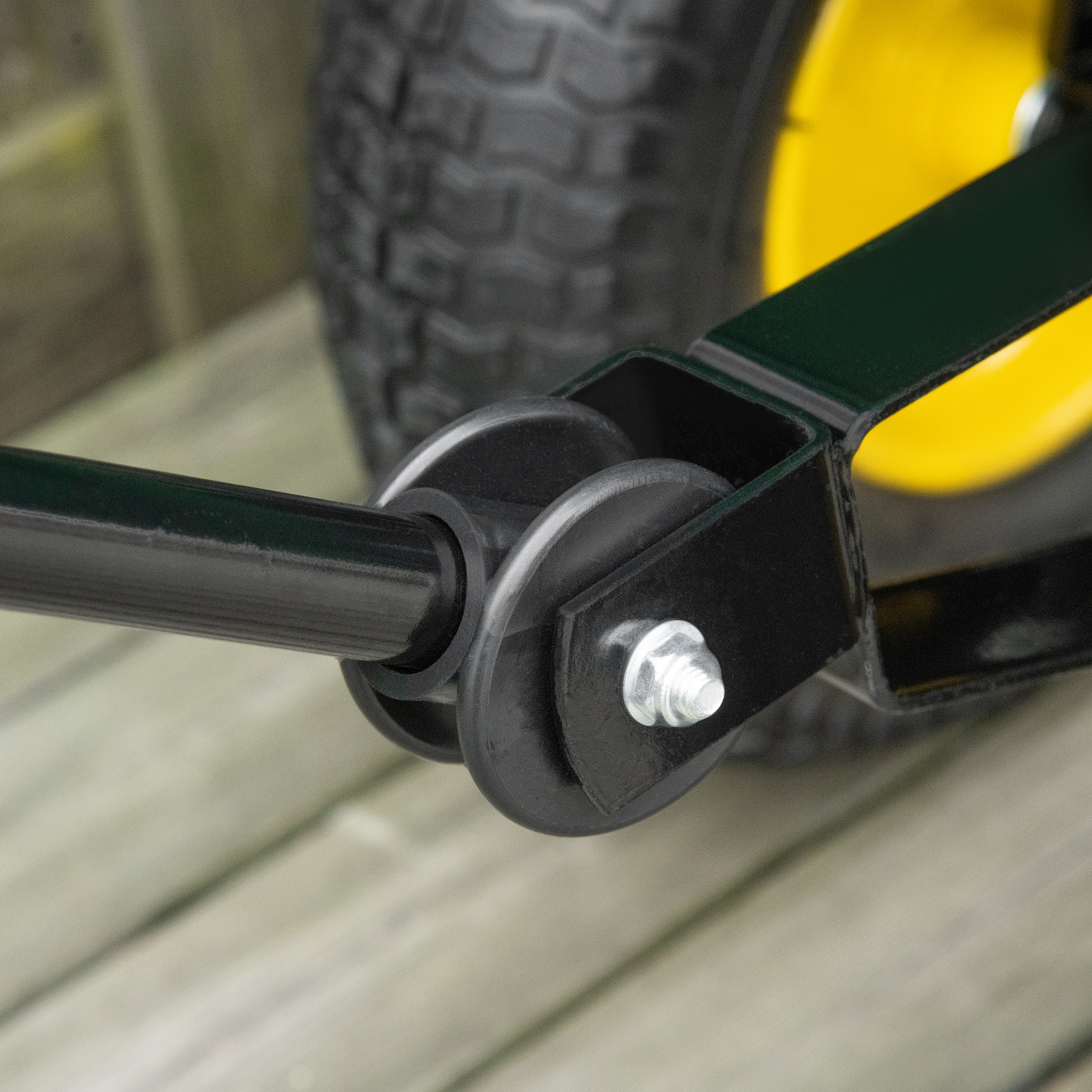  Carucior de gradina din otel PP cada rabatabila maner de transport  verde inchis [7]