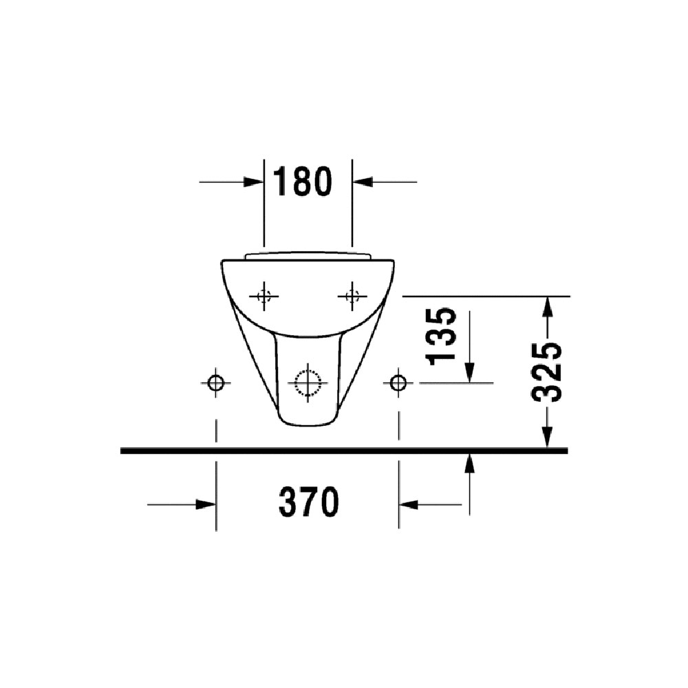 Bideu Duravit 22371500002, D-Code, montaj suspendat, preaplin, zona montaj interior, seria D-Code, alb [5]