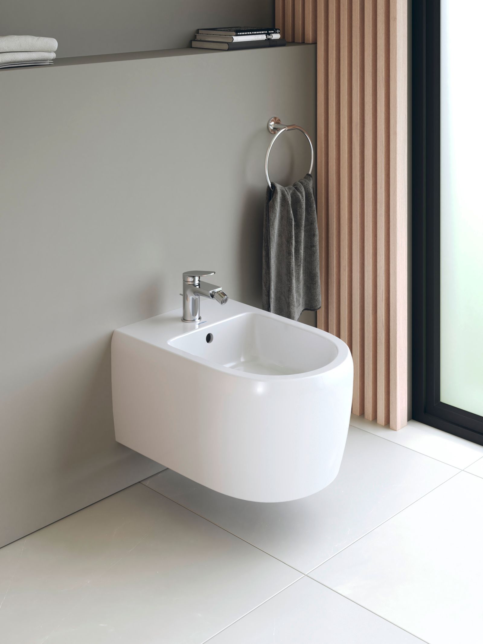 Bideu Duravit 2263150000, Qatego, montaj suspendat, preaplin, zona montaj interior, elemente fixare ascunse, alb [2]