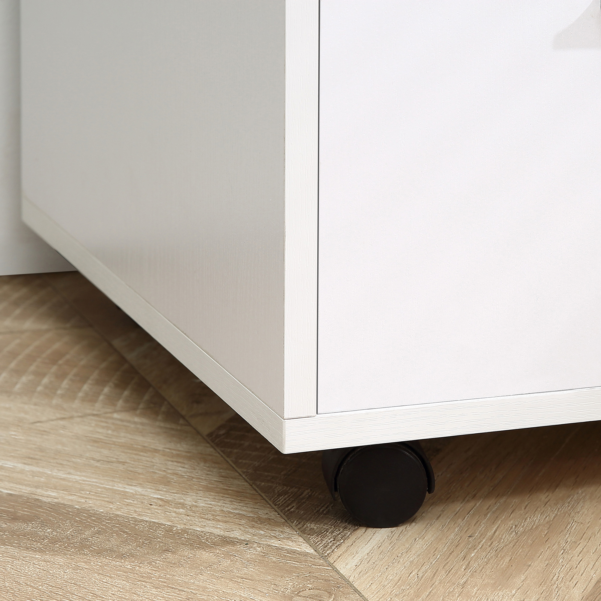  Mobilier Imprimanta - Alb, cu Sertare, Rafturi si Roti [8]