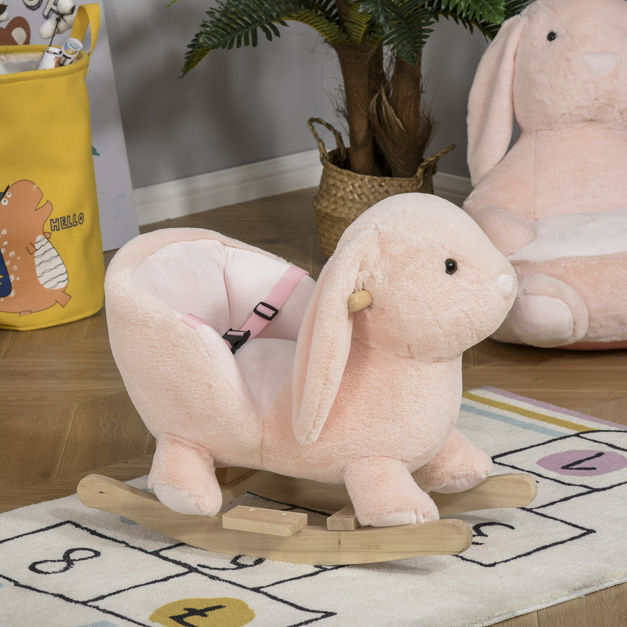  balansoar iepuras pentru copii, 60x33x50cm [8]