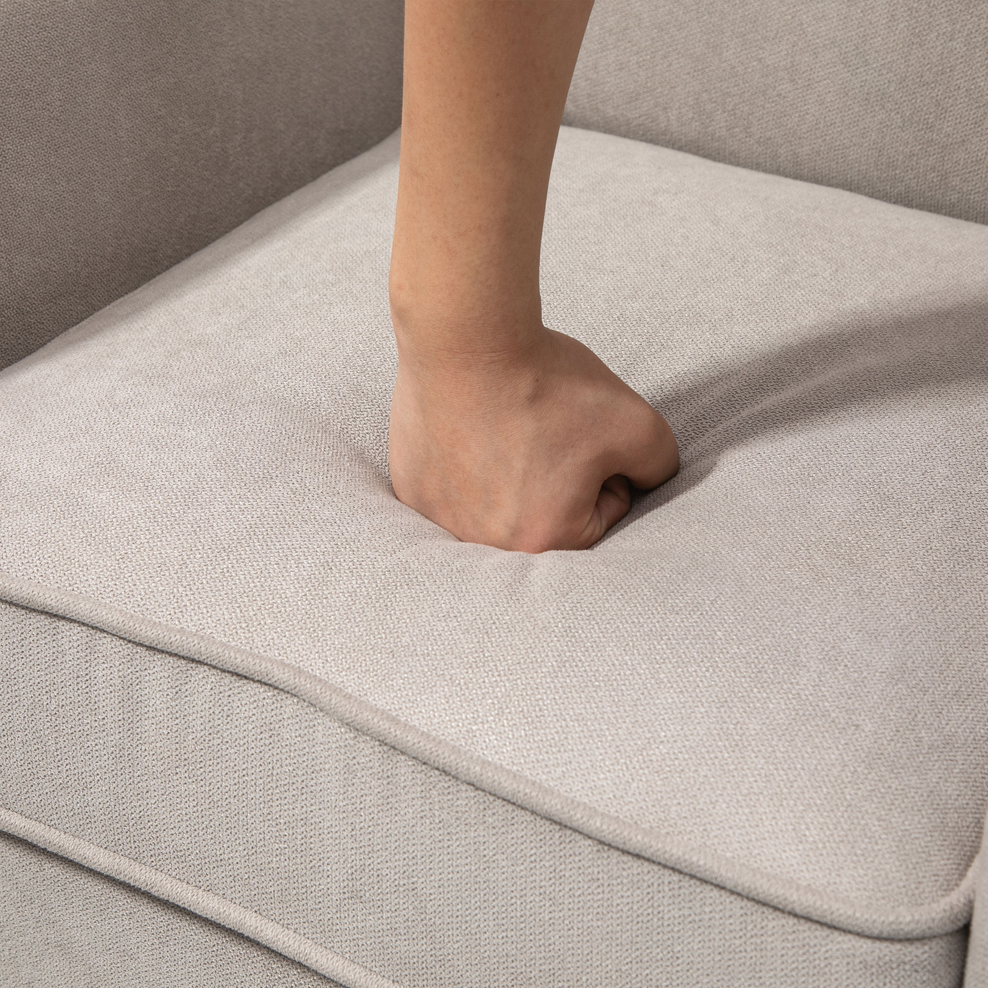  Fotoliu pentru Living, Stil Nordic, Tapitat cu Lemn si Poliester, Ideal pentru Living si Familie, 79x78x87 cm, Gri [8]