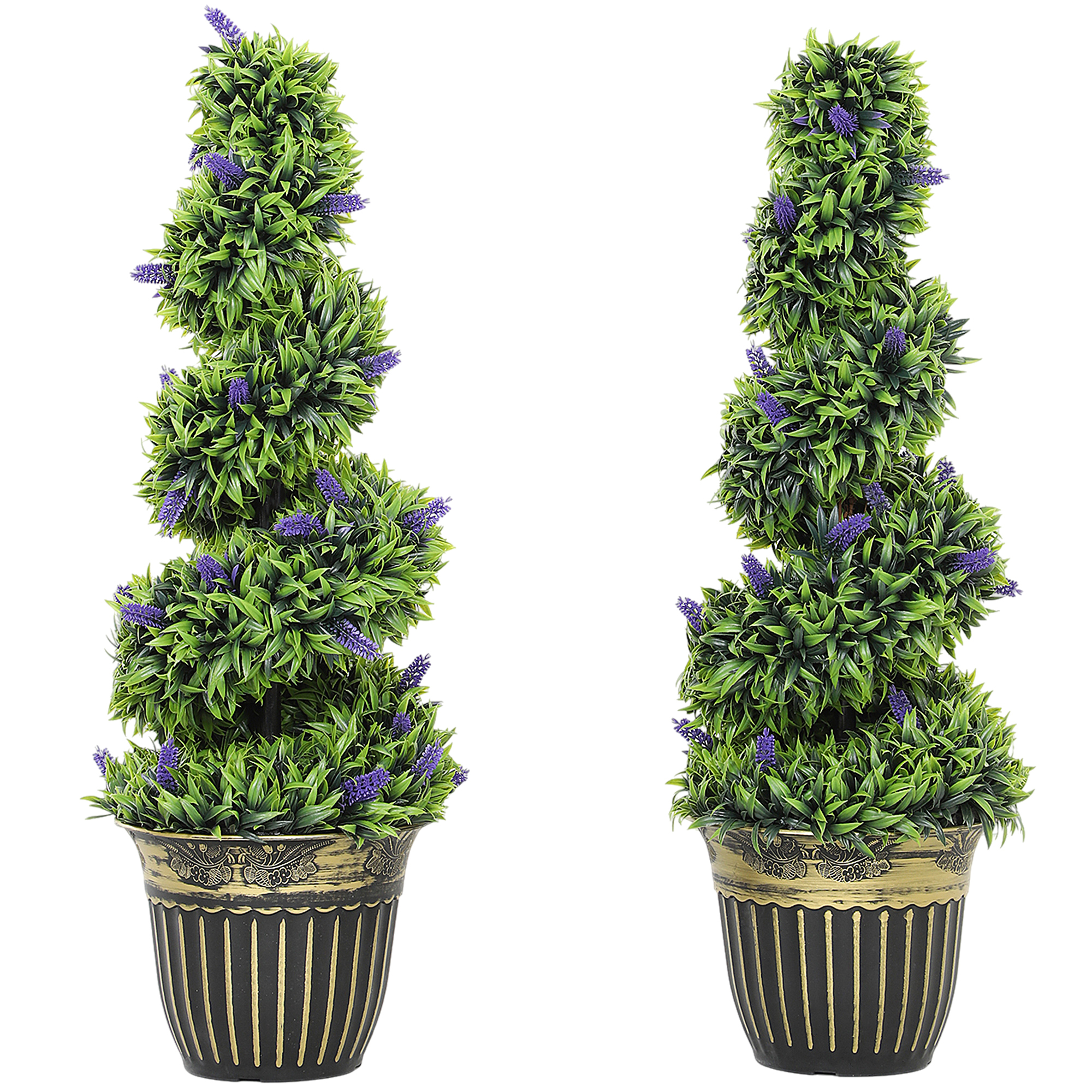 Living & hol -  Set de Doua Plante Artificiale Lavanda 90 cm