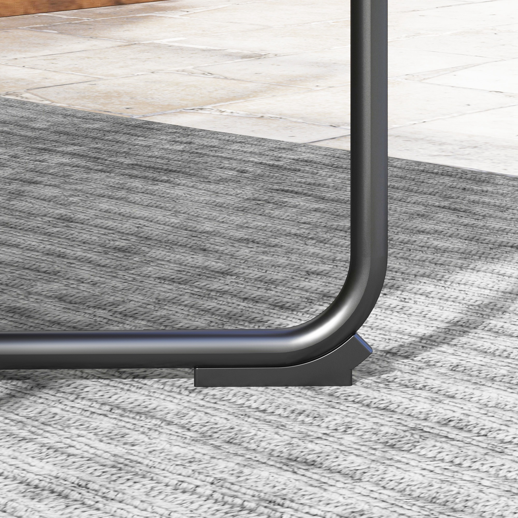  Set de Gradina 5 Piese din Ratan cu 2 Scaune Laterale, Scaun Central si 2 Tabluri/Masute de Cafea [8]