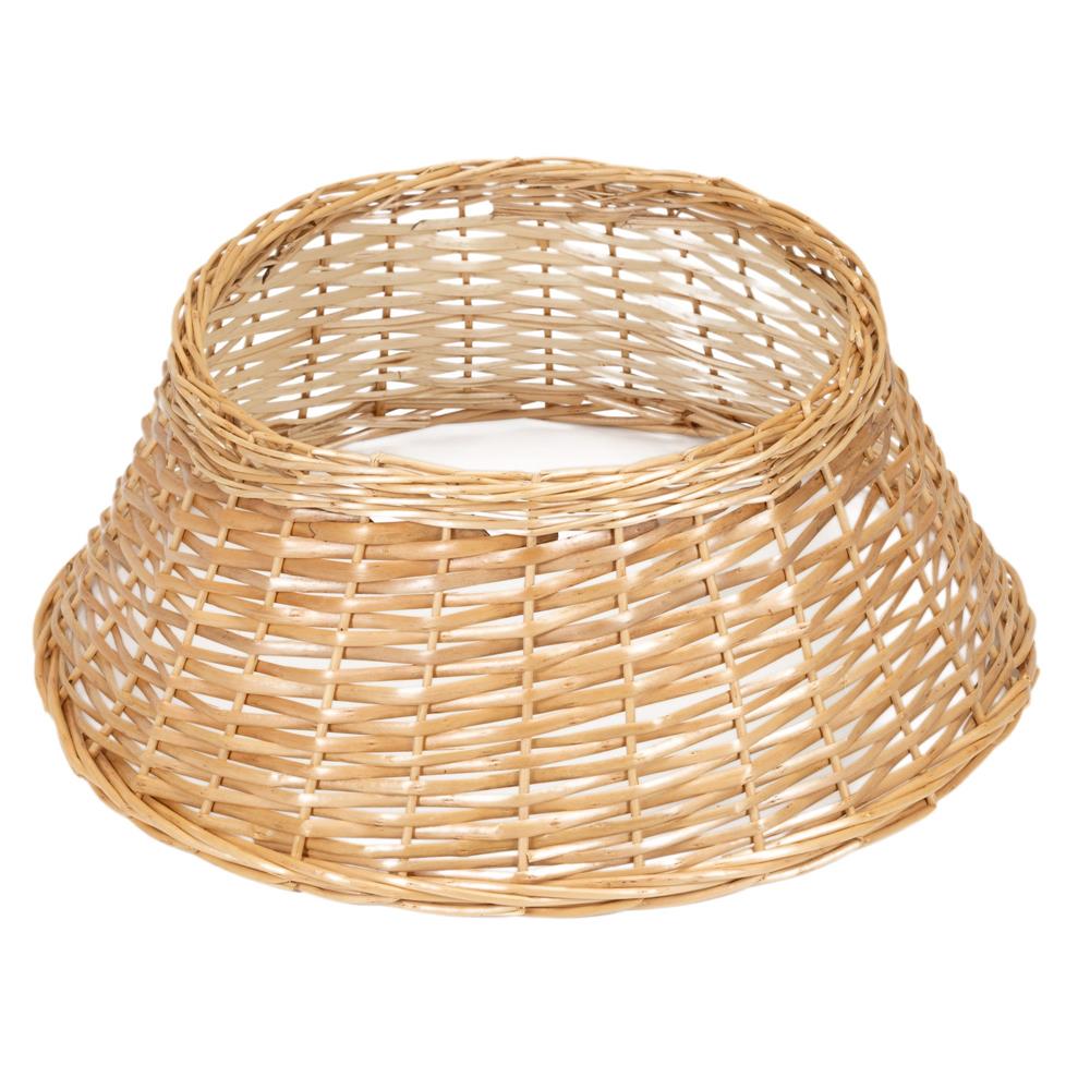 Protectie suport brad Craciun din impletitura, 58x24 cm, maro deschis [2]