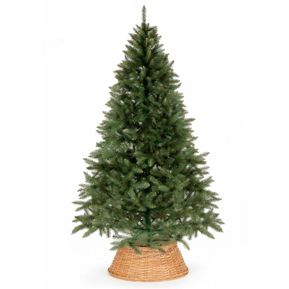 Protectie suport brad Craciun din impletitura, 58x24 cm, maro deschis [7]