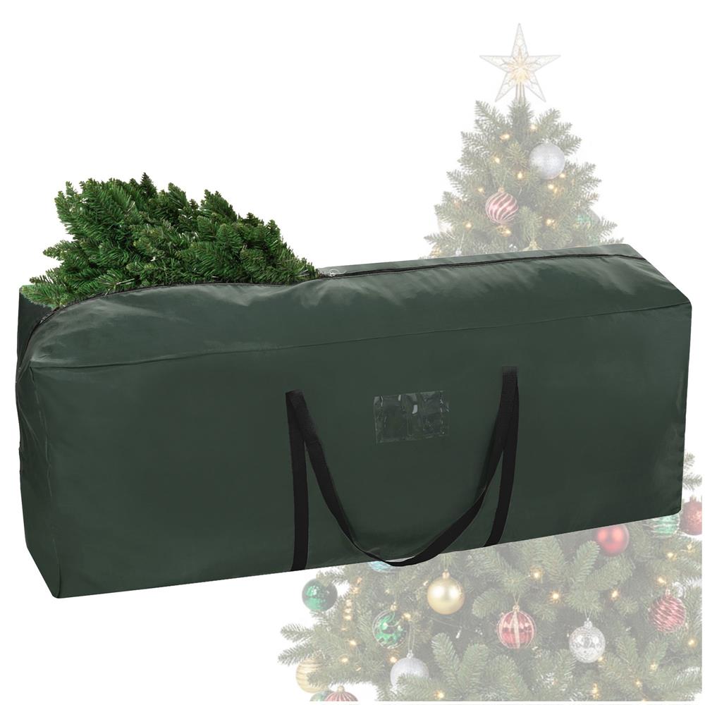 Husa depozitare brad artificial 125x50x40 cm, poliester, verde [4]