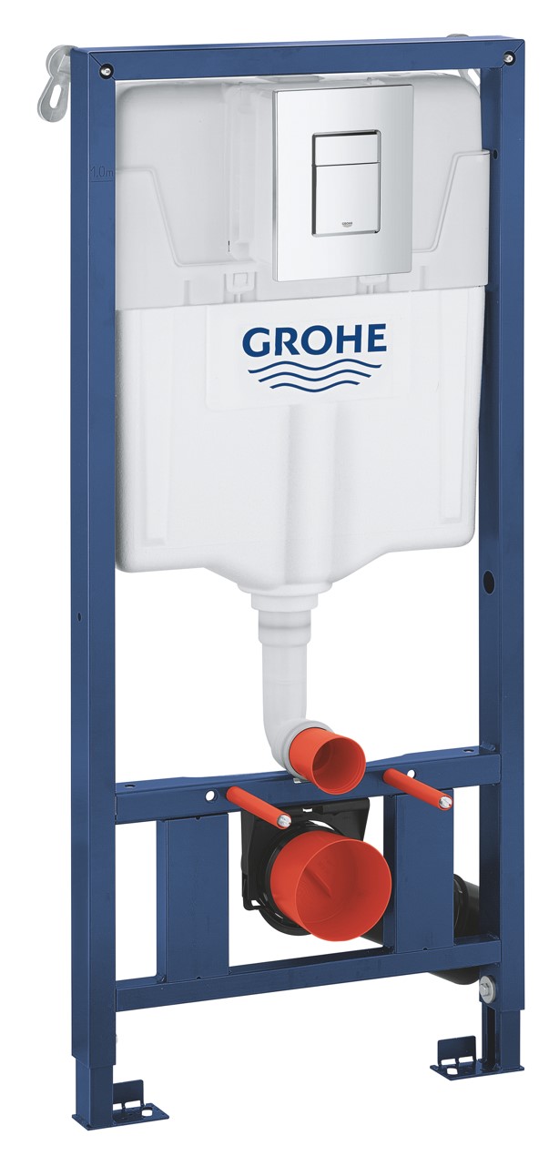 Baie - Set rezervor Grohe 39859000, Cadru 3in1 Rapid SL, tip instalare incastrat, tip placare uscata, numar moduri spalare 2