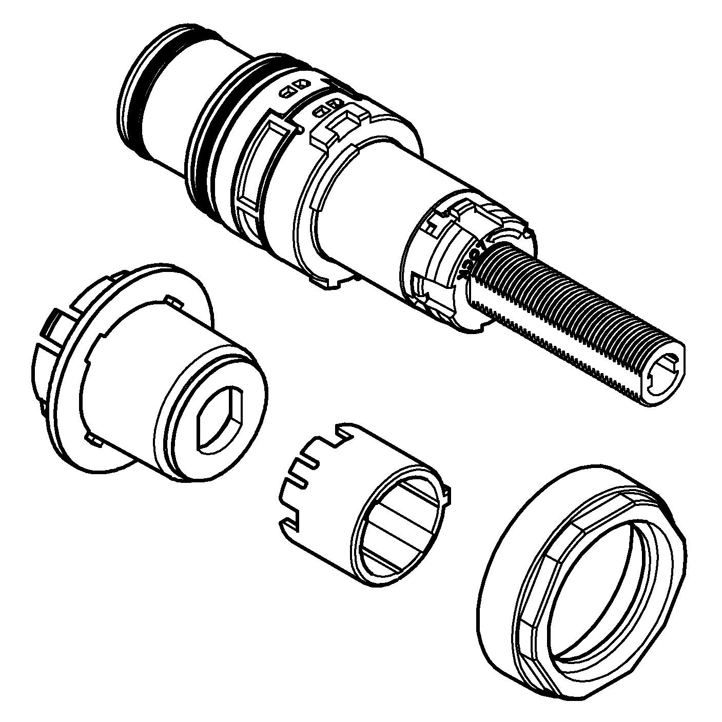 Cartus Grohe 48359000, comanda baterie dubla comanda, tip baterie baterie cada, baterie dus, dimensiune mm 45 [1]
