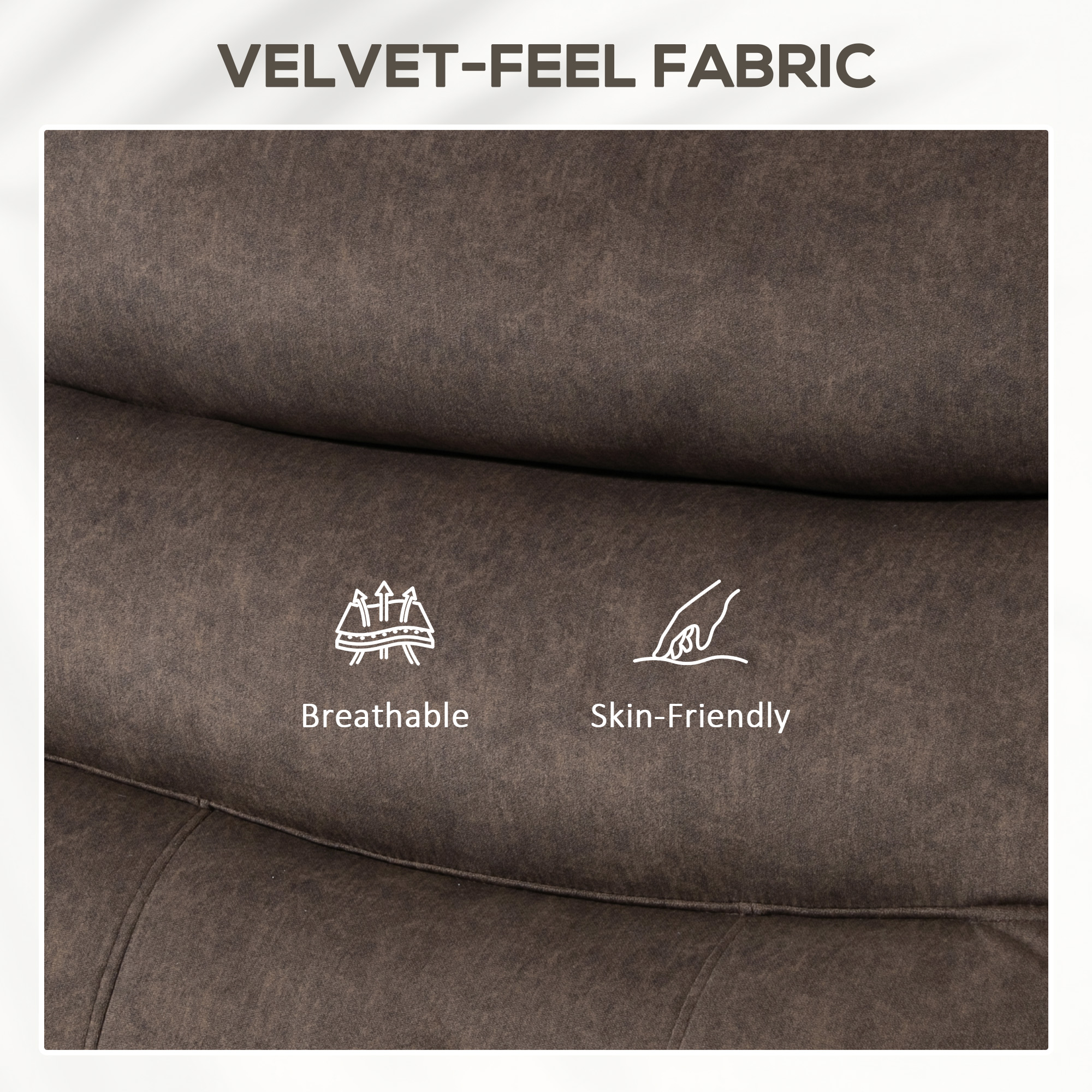  Fotoliu Reclinabil cu Masaj, incalzire si Ridicare Asistata, Maro inchis [8]