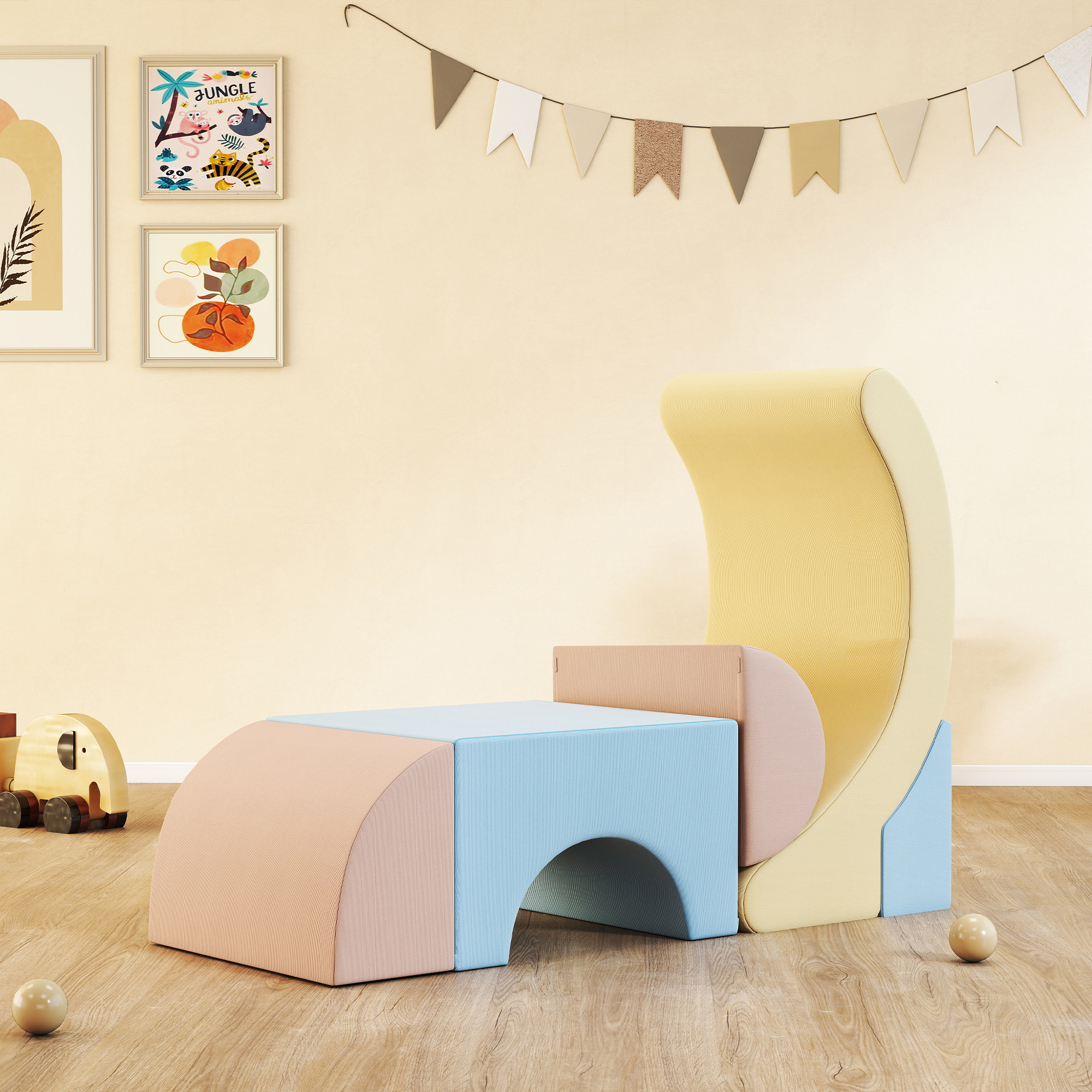  Set 5 Blocuri Moi pentru Copii 1.5-8 Ani Multicolor [1]