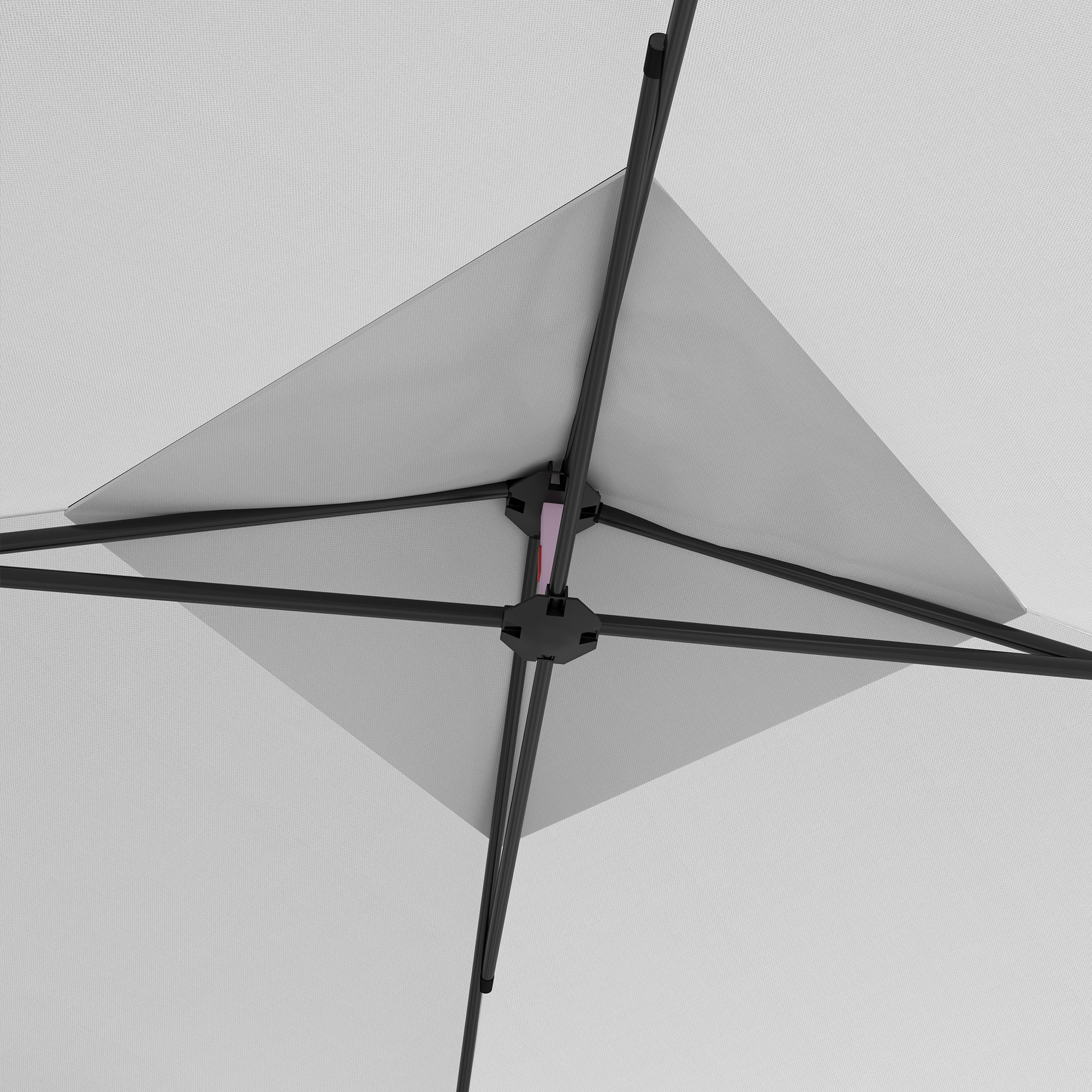  Foisor de Gradina 3x3 m Inaltime Reglabila pe 3 Niveluri, Foisor Pliabil din Poliester si Otel, Alb [7]