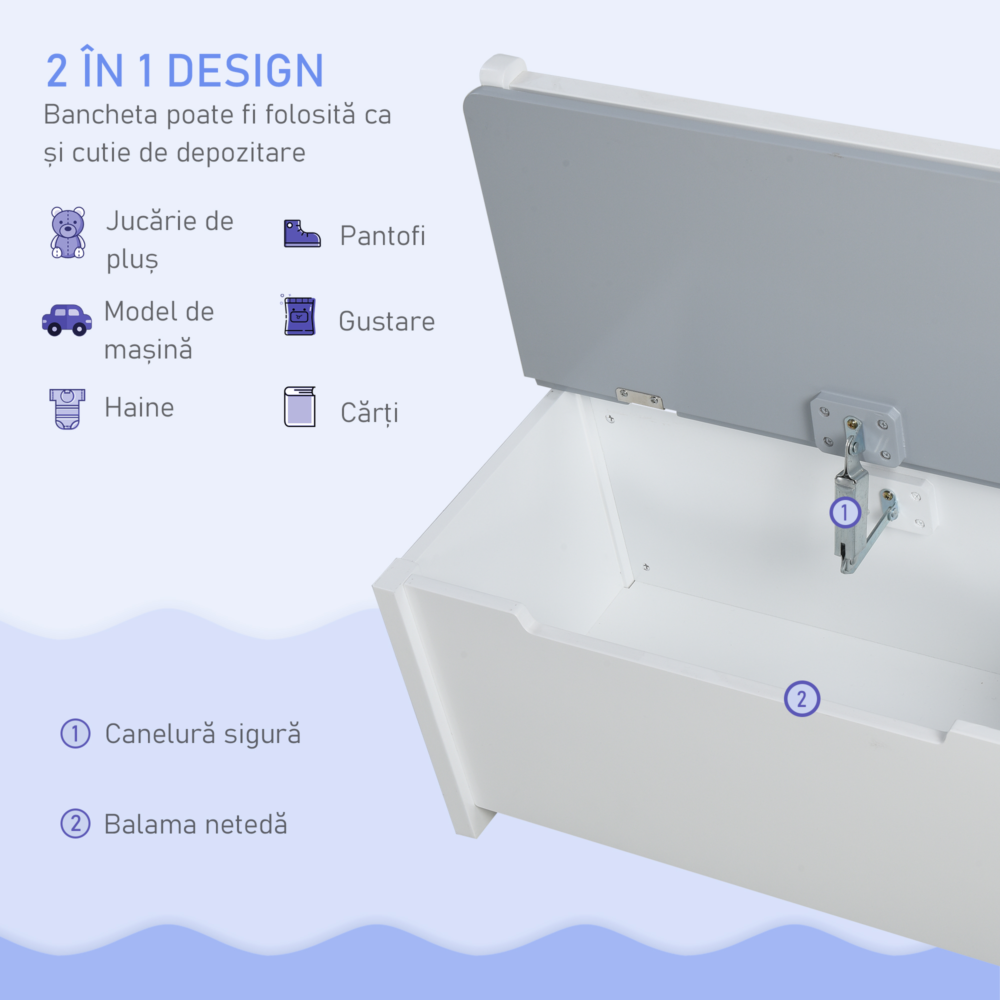  Set 4 Piese cu Masuta pentru Copii, 2 Scaune si Banca [6]