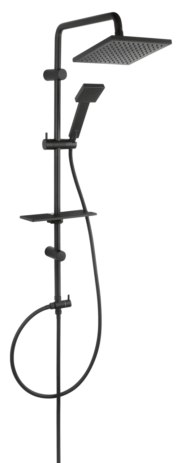 Baie - Coloana de dus culoare negru mat Ferro, Squerto Lux