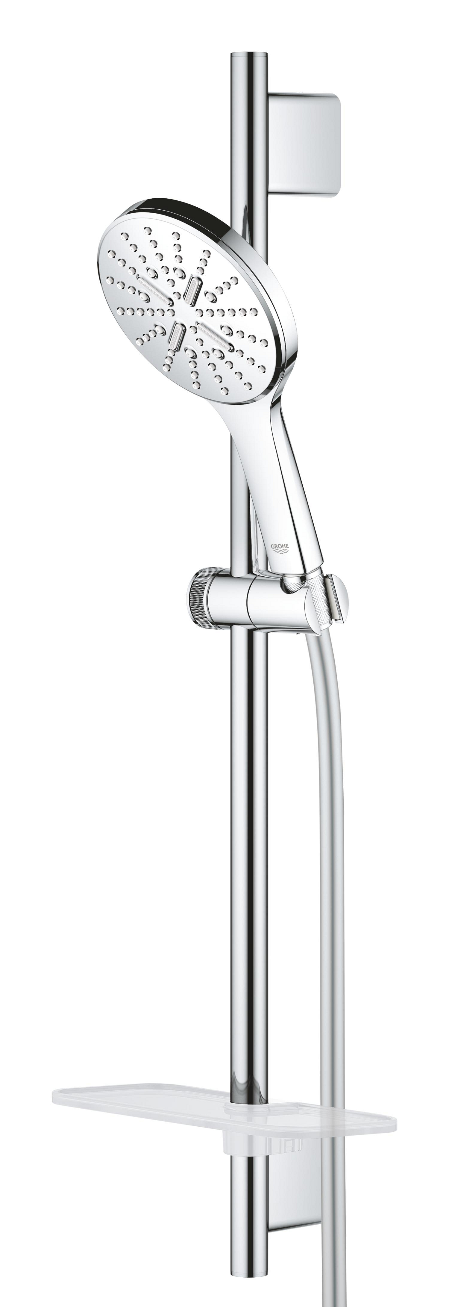Coloana de dus Grohe 26575000, dus SmartActive 130, montaj aparent, numar functii para dus 3, lungime furtun m 1.5, crom [3]