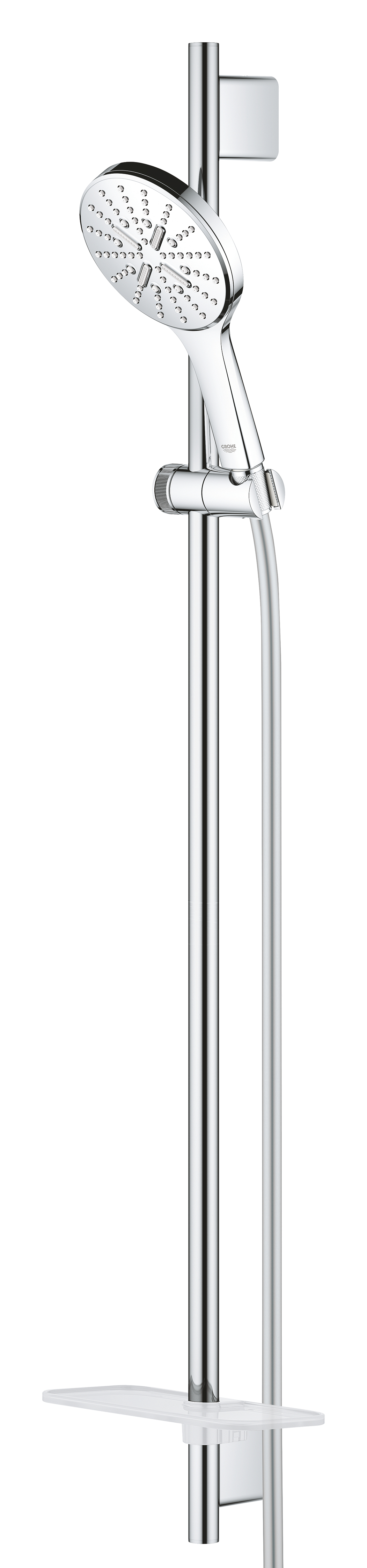 Coloana de dus Grohe 26548000, dus SmartActive 130, montaj aparent, pentru un dus confortabil zilnic, crom [2]