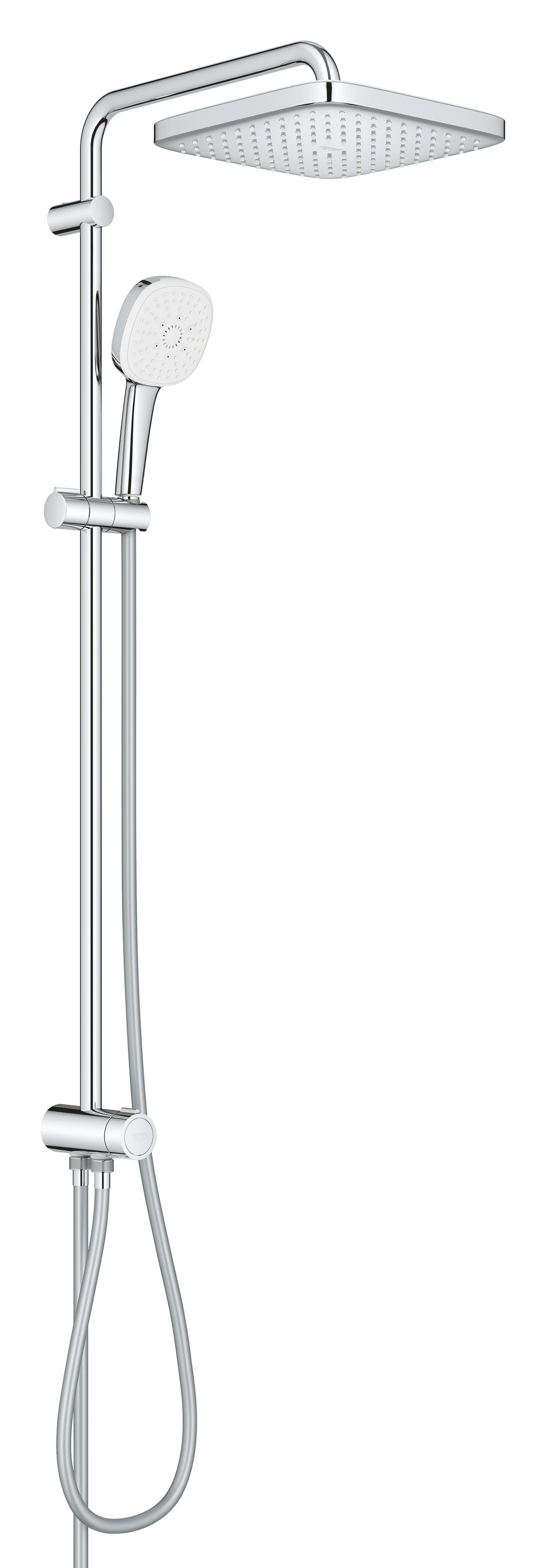 Baie - Coloana de dus Grohe 26694001, dus Tempesta Cube 250, montaj aparent, numar functii para dus 2, crom